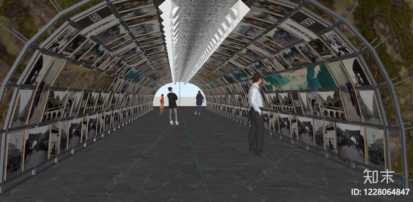 现代历史展厅SU模型下载【ID:1228064847】