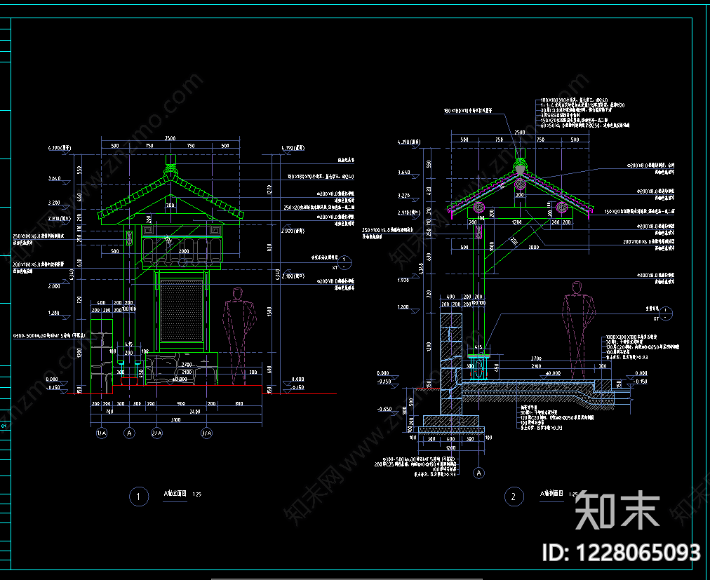 度假村景观cad施工图下载【ID:1228065093】