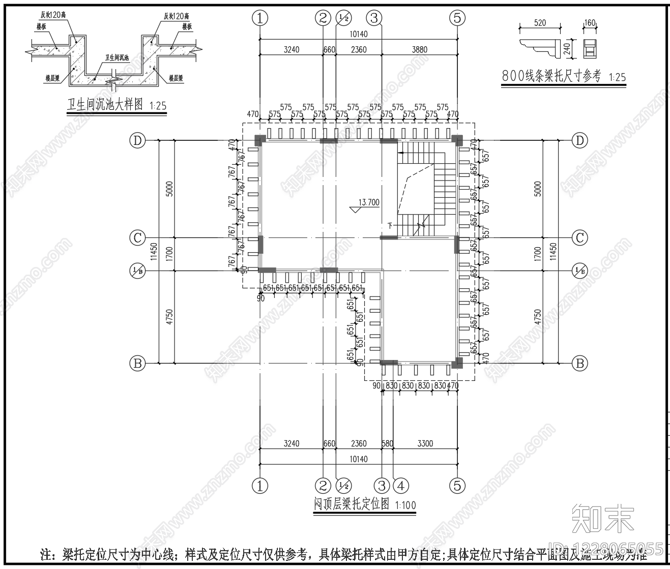 别墅建筑cad施工图下载【ID:1228065055】