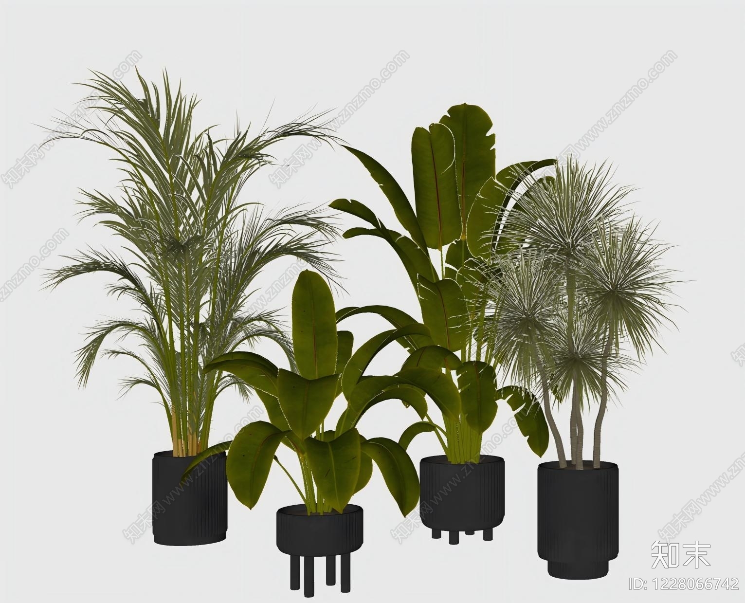 极简盆栽SU模型下载【ID:1228066742】