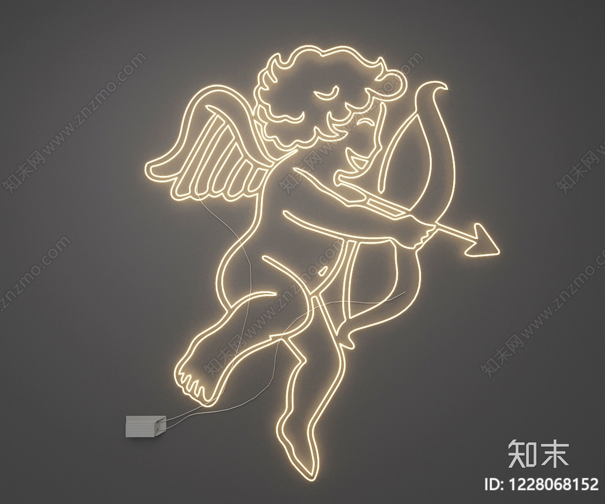 现代霓虹灯SU模型下载【ID:1228068152】