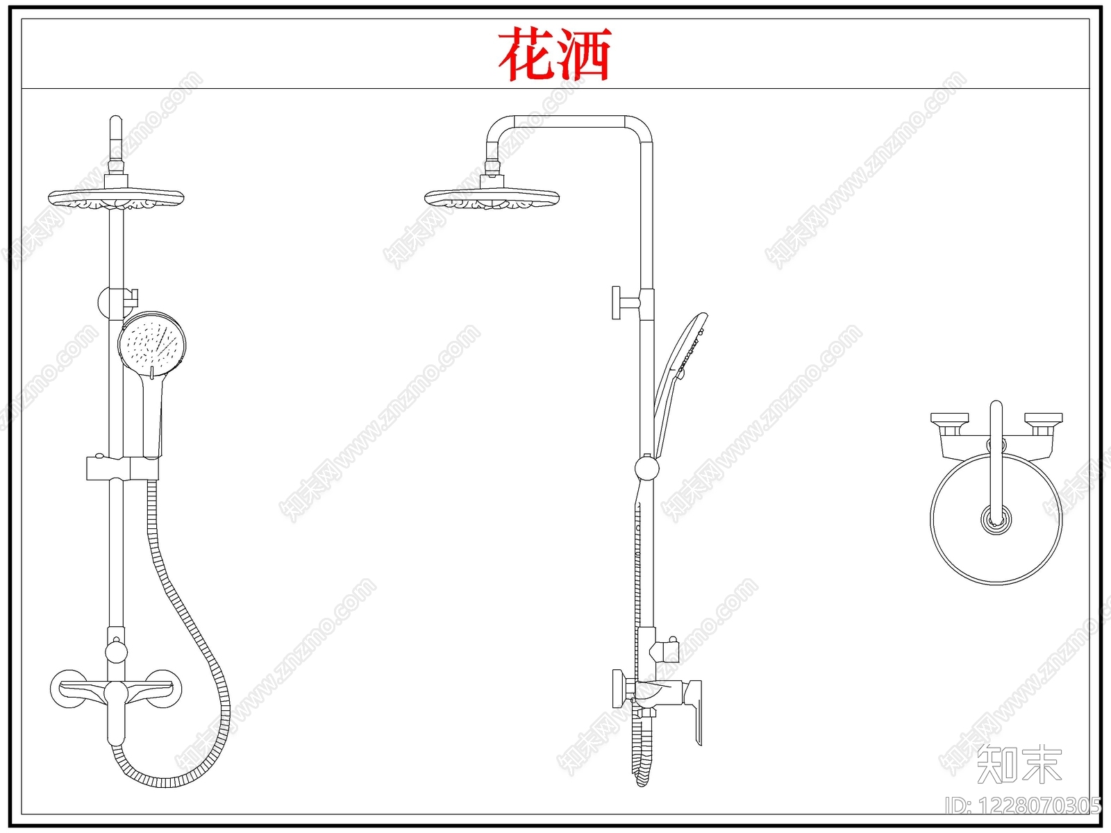 综合厨房卫浴设施CAD图纸