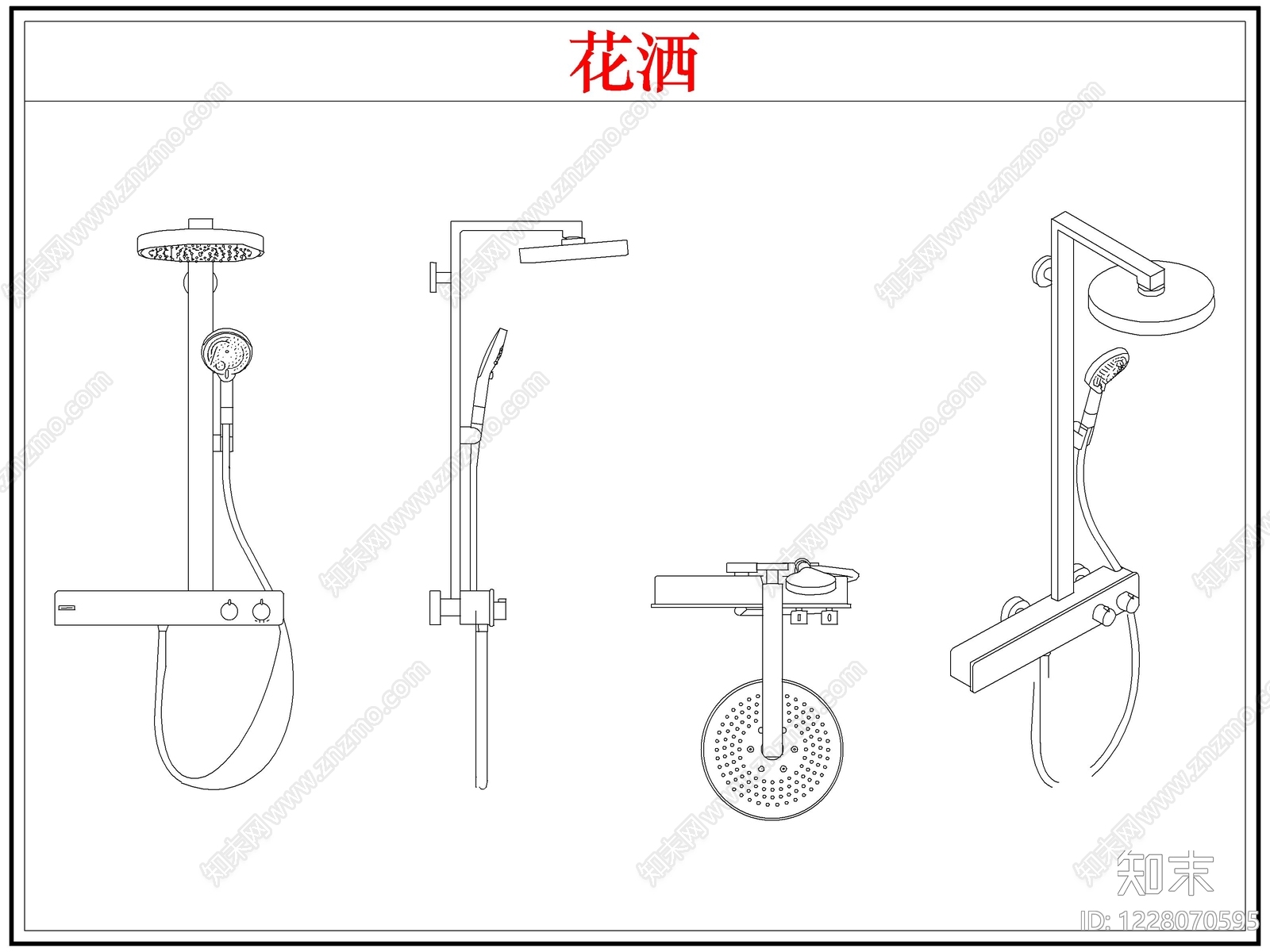 综合厨房卫浴设施CAD图纸