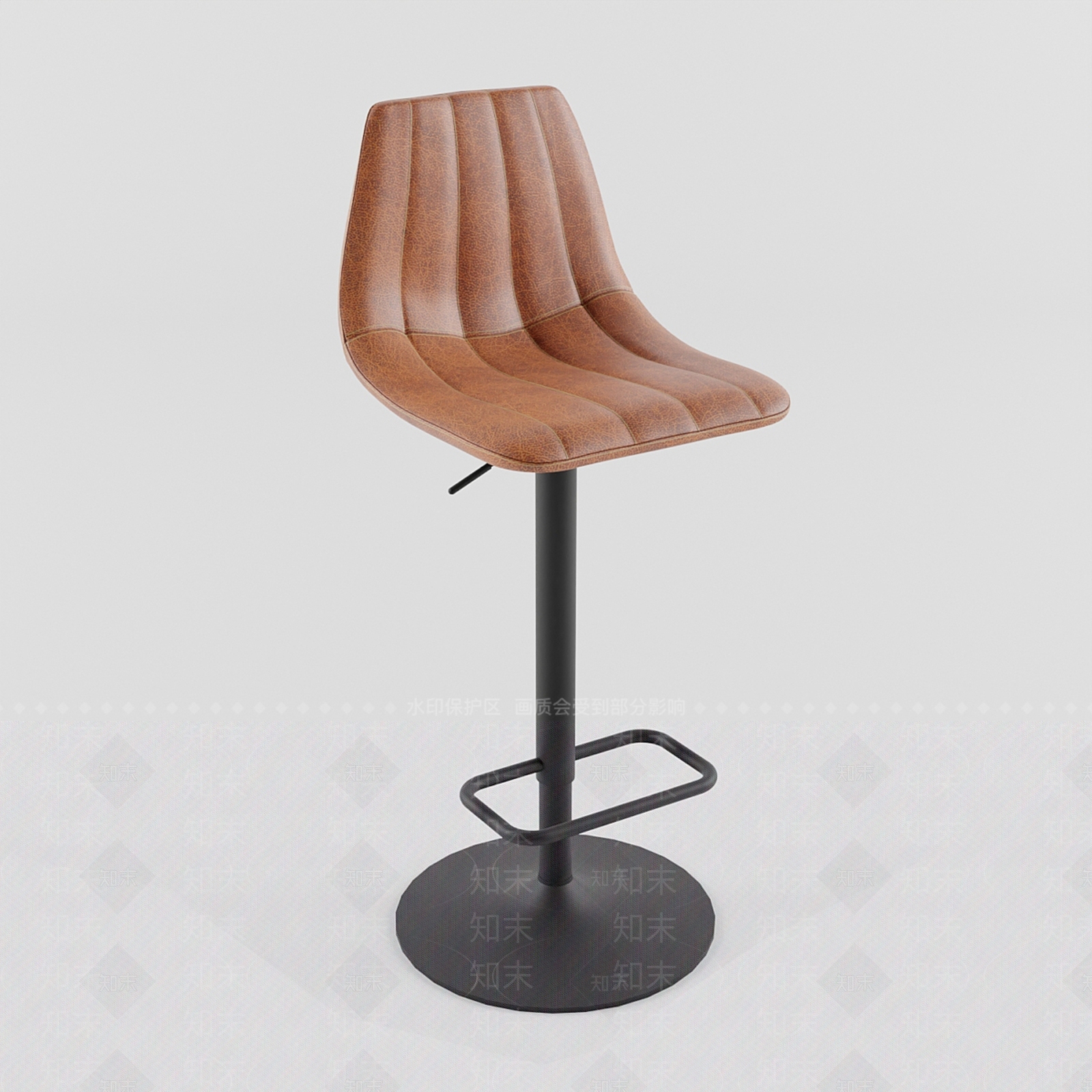 复古工业风吧椅3D模型下载【ID:1228072000】