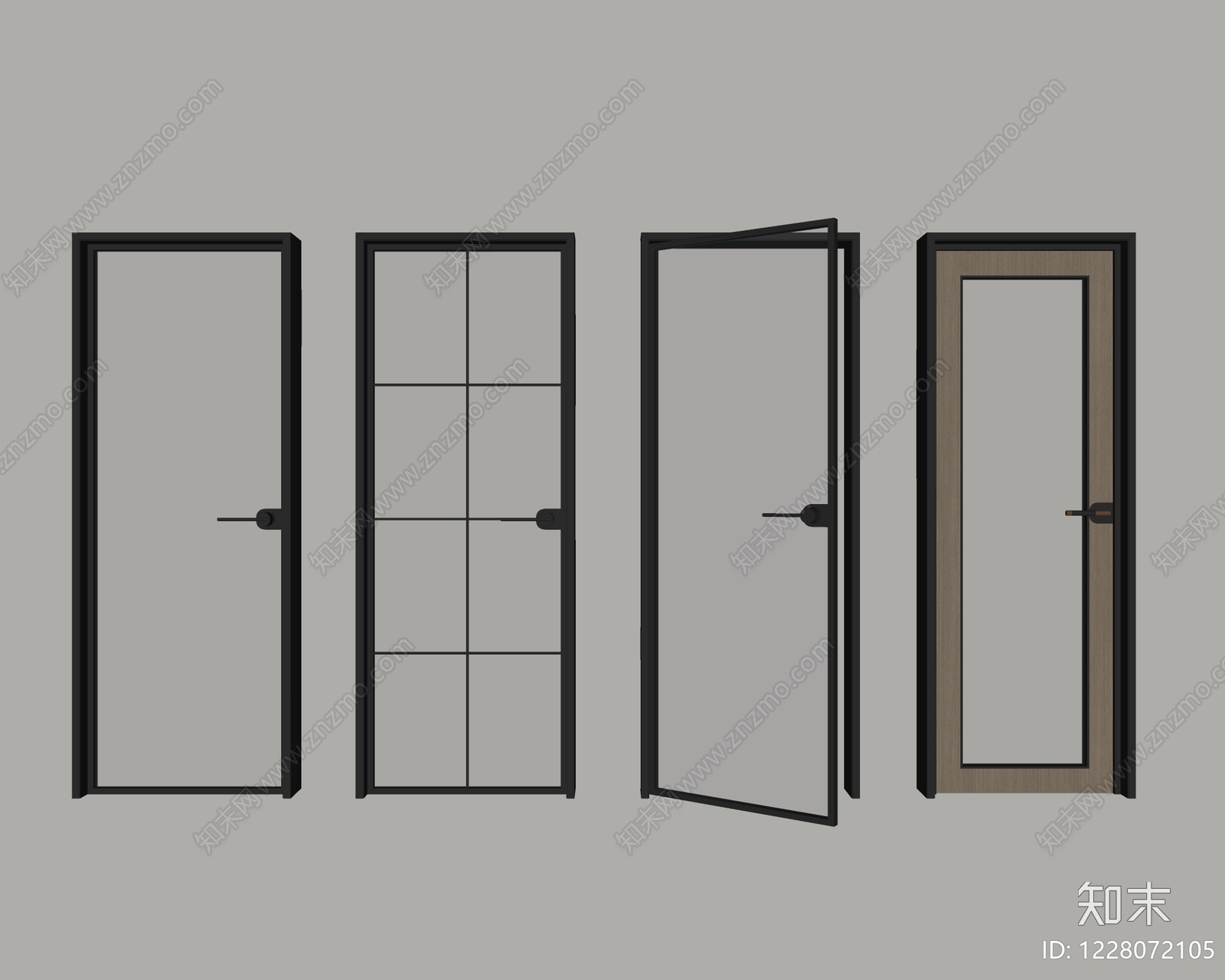 现代简约单开门SU模型下载【ID:1228072105】