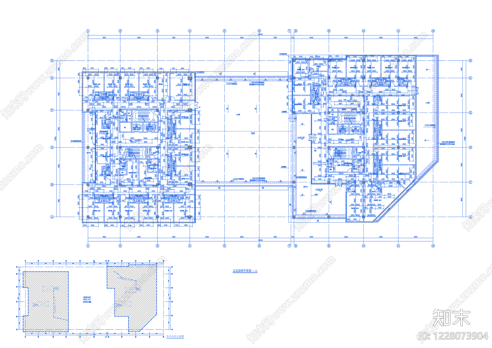 消防给水系统cad施工图下载【ID:1228073904】