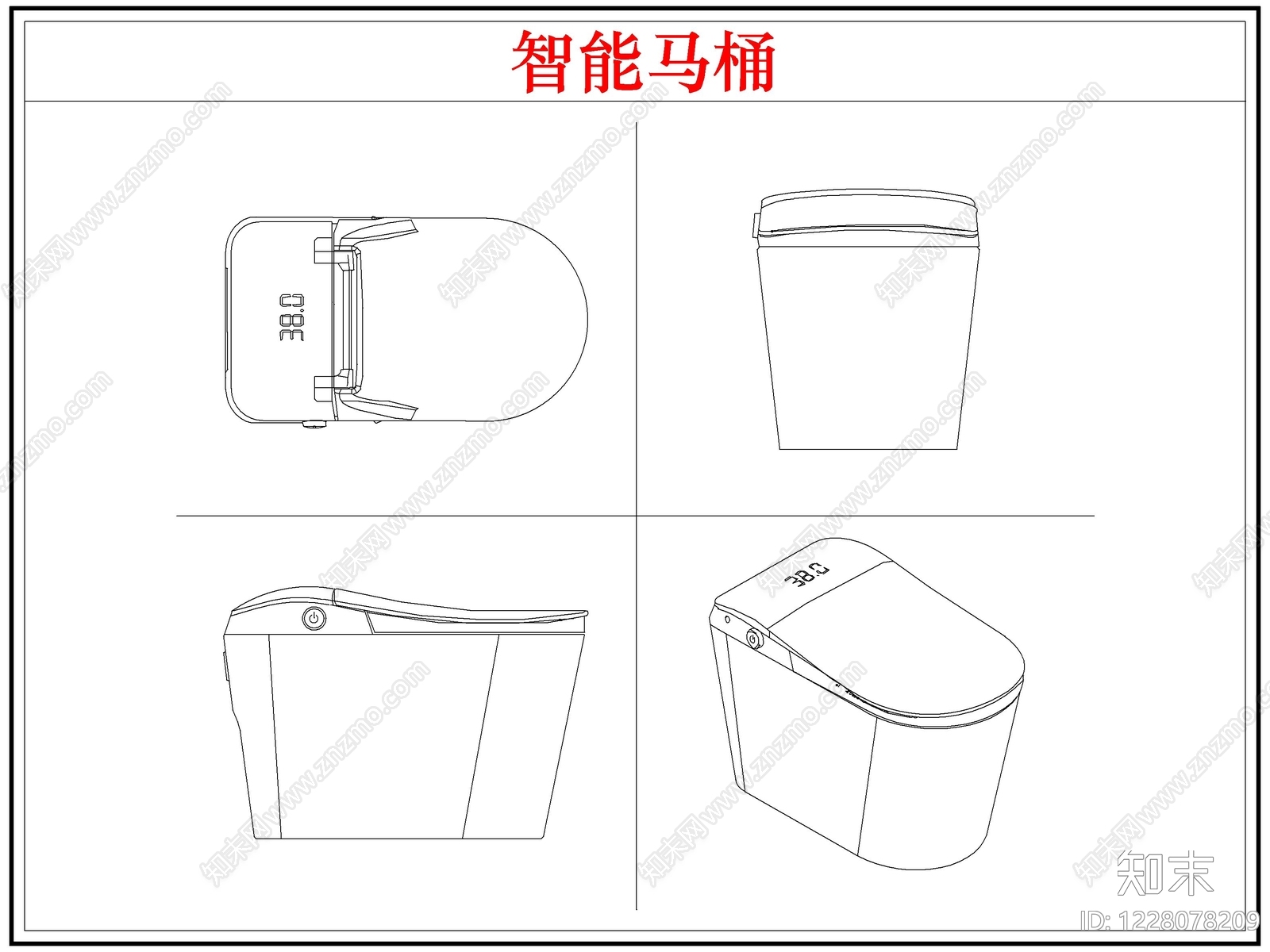 综合厨房卫浴设施CAD图纸