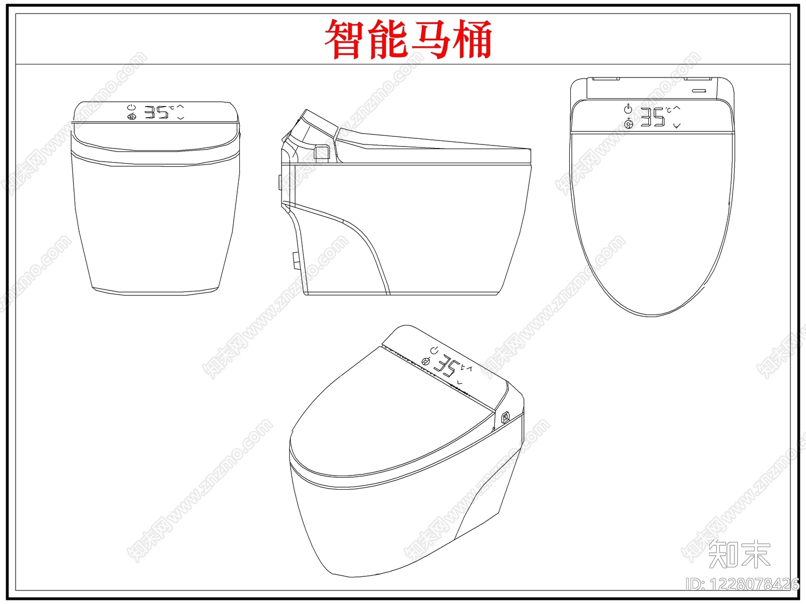 卫浴设施cad施工图下载【ID:1228078426】