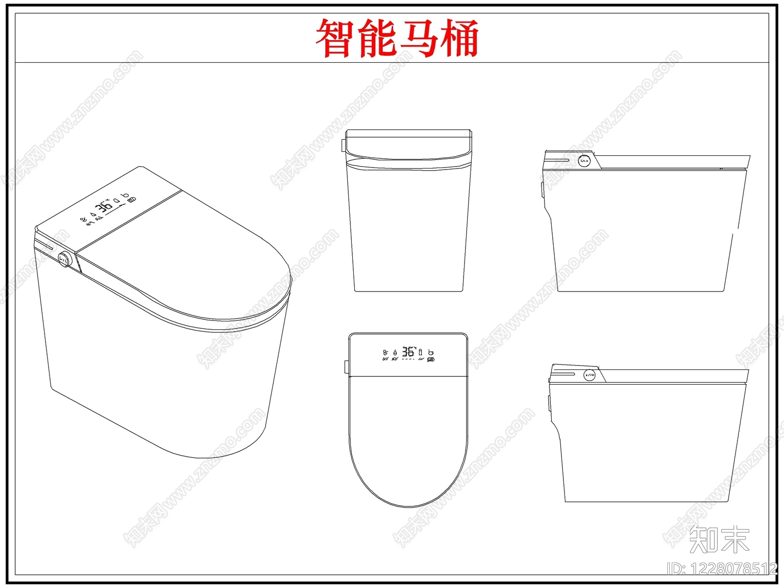 卫浴设施cad施工图下载【ID:1228078512】