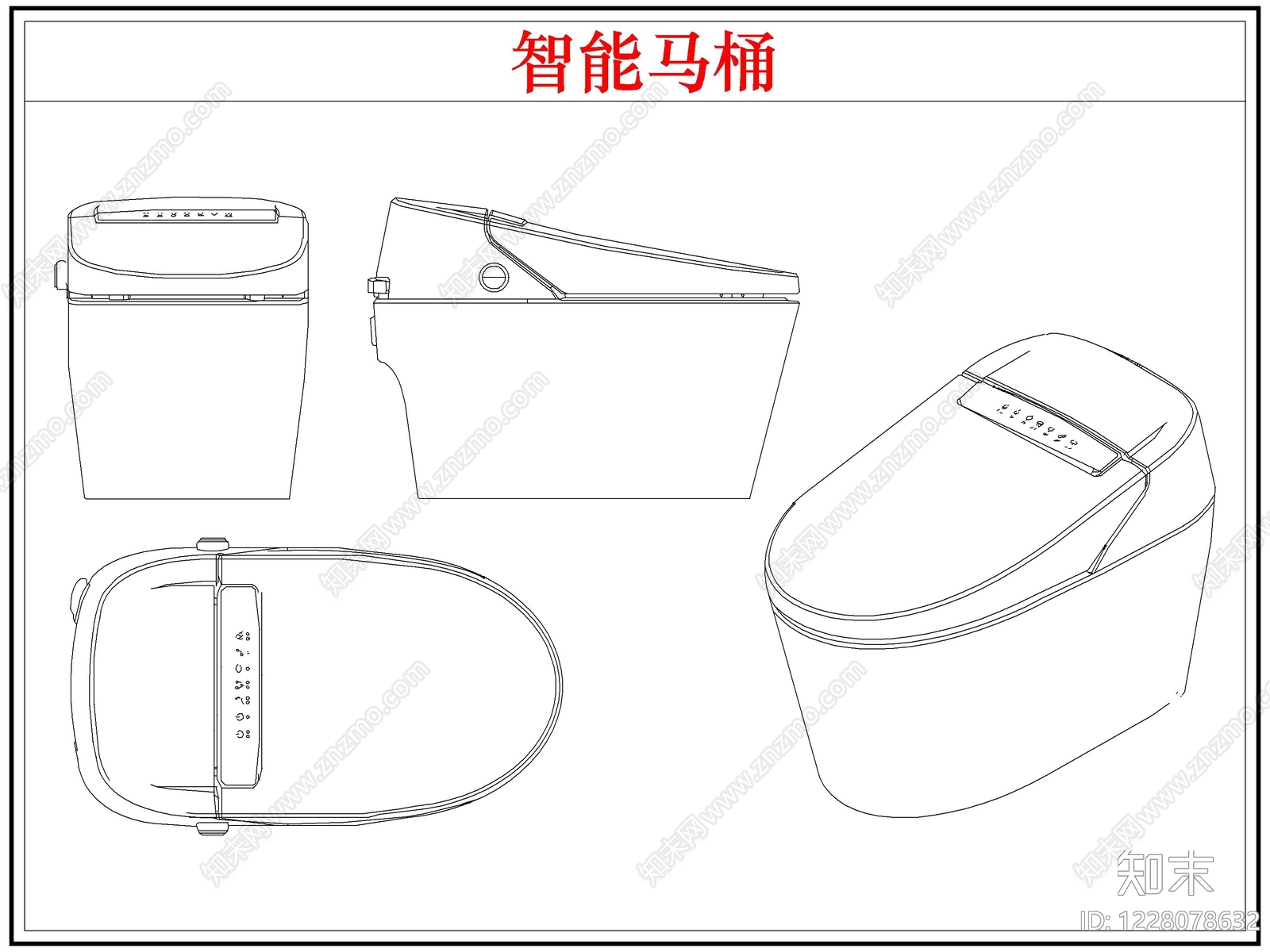 卫浴设施cad施工图下载【ID:1228078632】