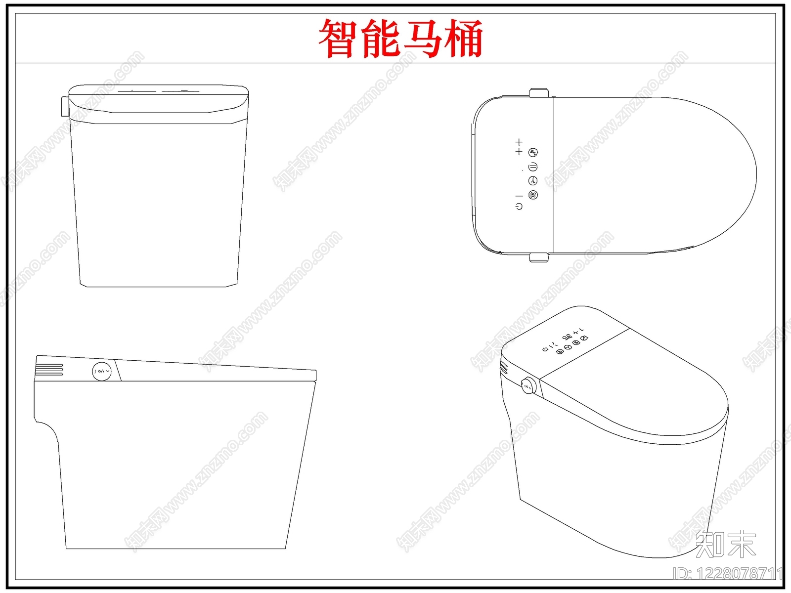 卫浴设施cad施工图下载【ID:1228078711】