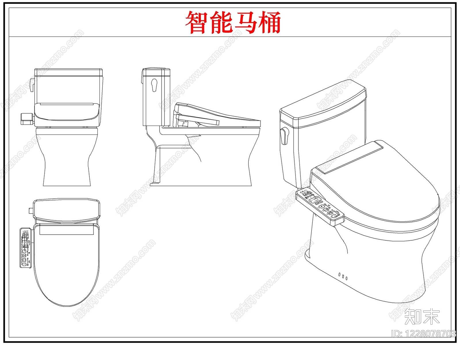 卫浴设施cad施工图下载【ID:1228078703】