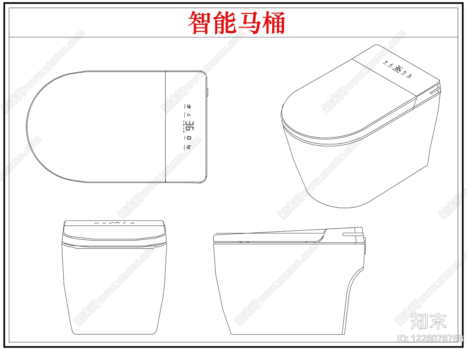 卫浴设施cad施工图下载【ID:1228078768】