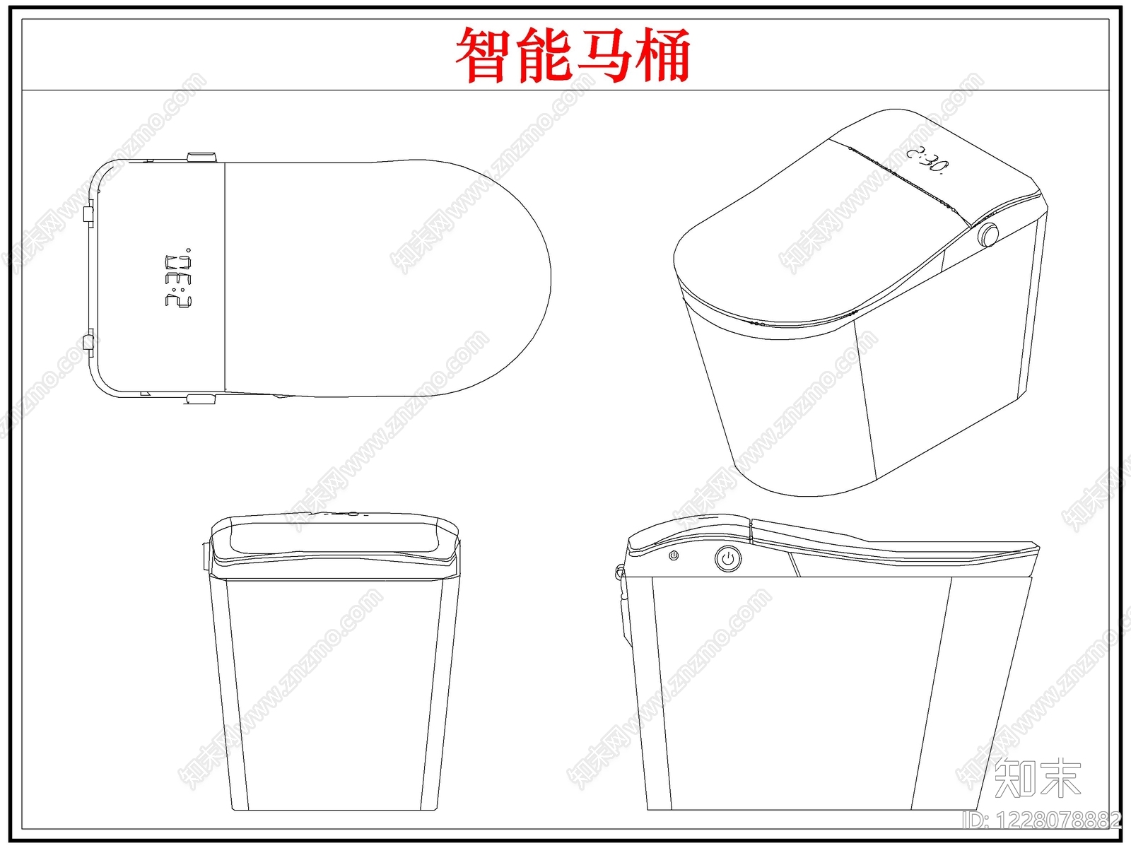 卫浴设施cad施工图下载【ID:1228078882】