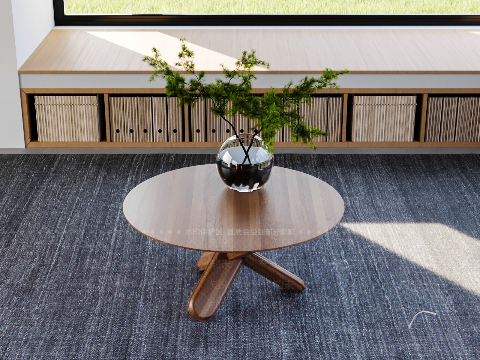 现代简约茶几3D模型下载【ID:1228104118】