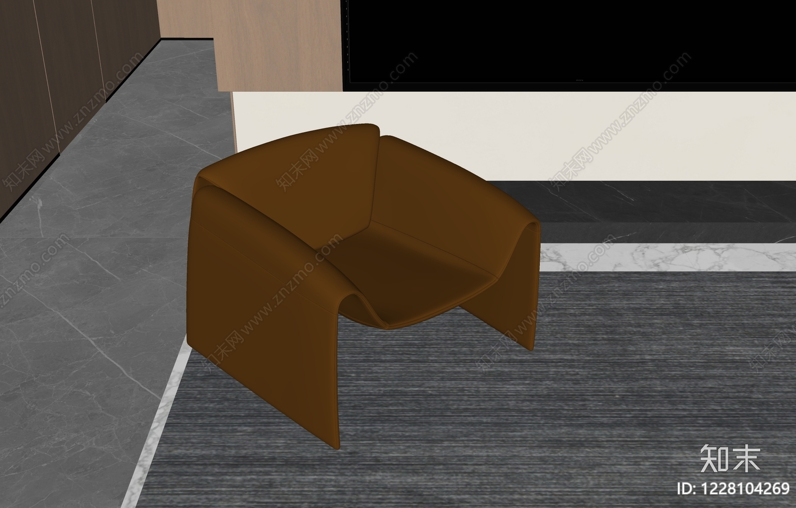 意式极简休闲椅SU模型下载【ID:1228104269】