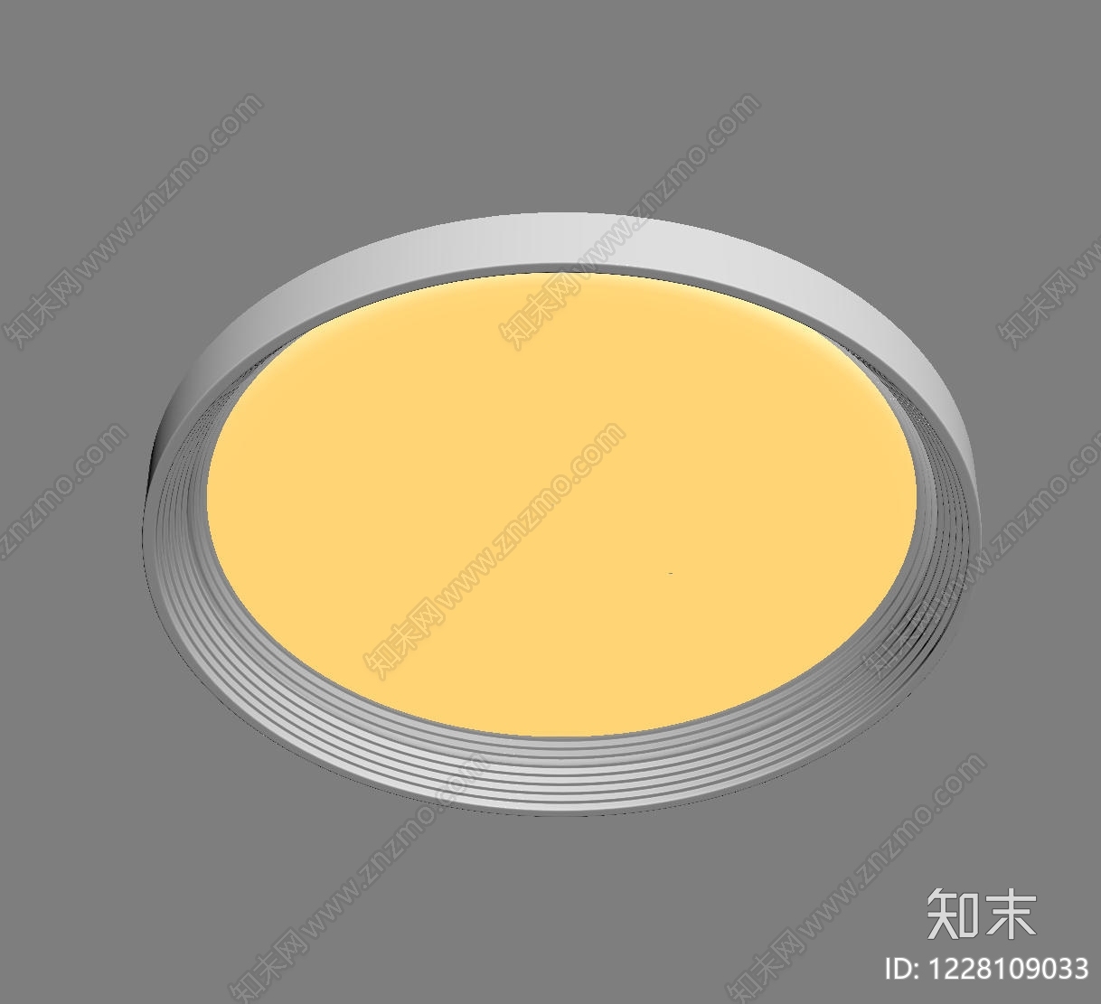 奶油风吸顶灯SU模型下载【ID:1228109033】