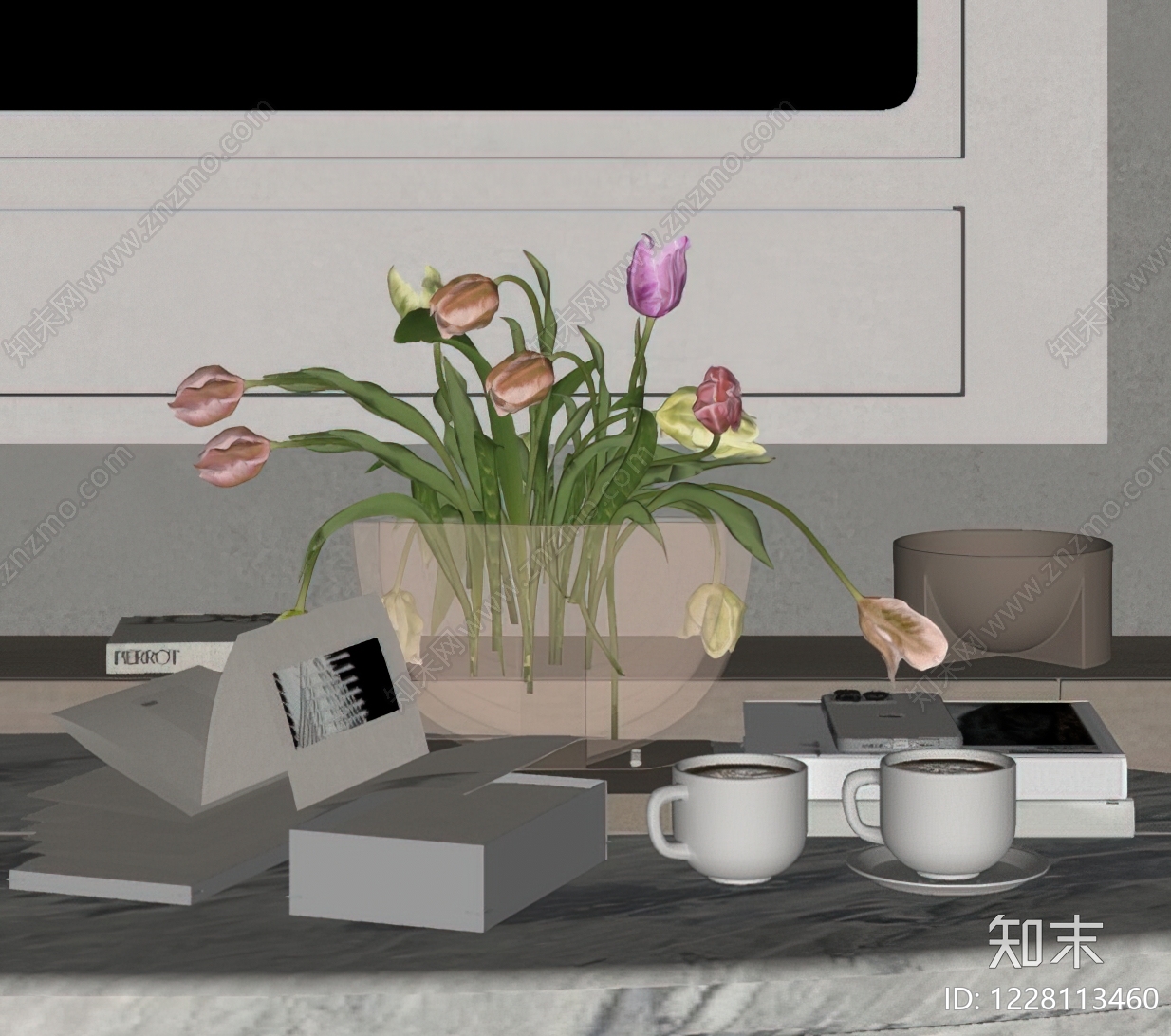 现代简约花瓶SU模型下载【ID:1228113460】