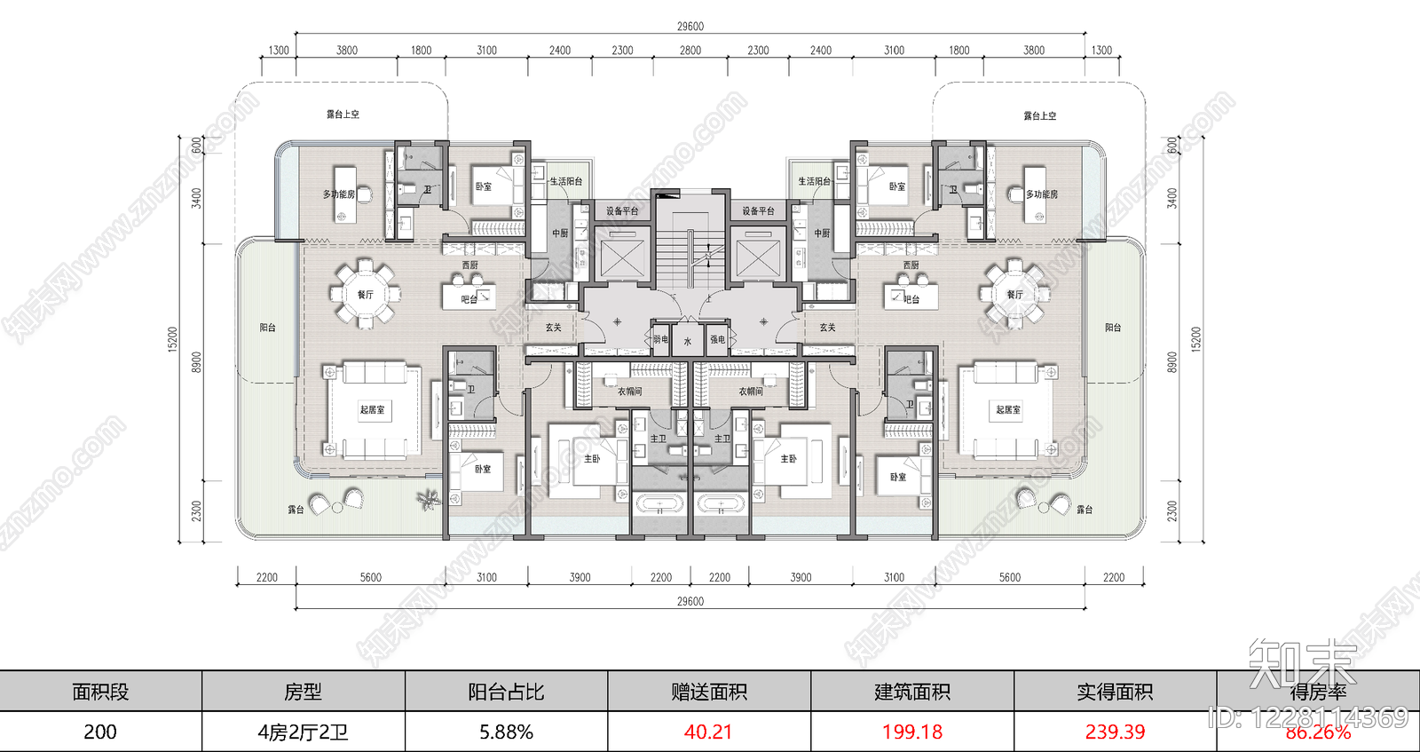 60套第四代住宅建筑户型图平面图施工图cad施工图下载【ID:1228114369】