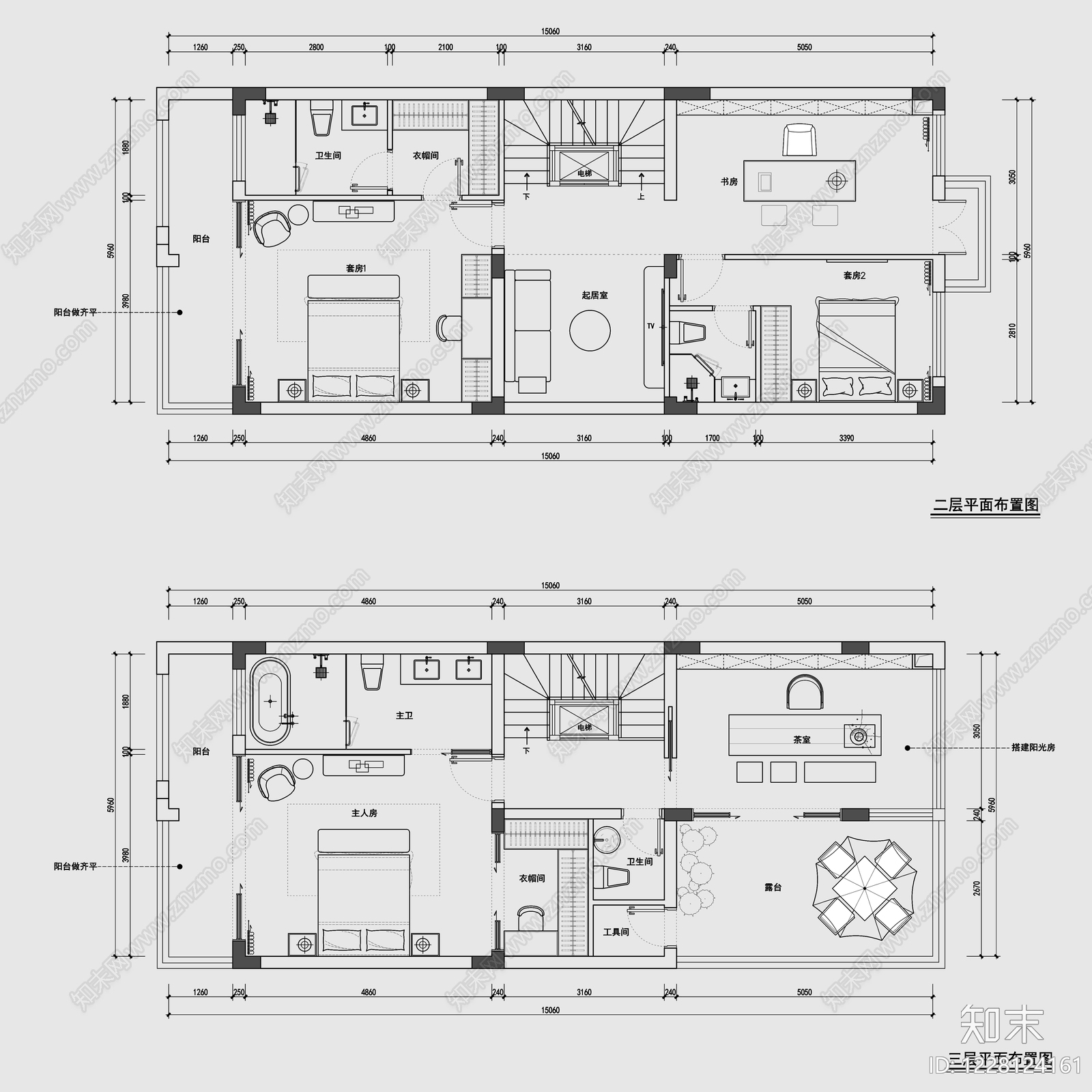 别墅cad施工图下载【ID:1228124161】