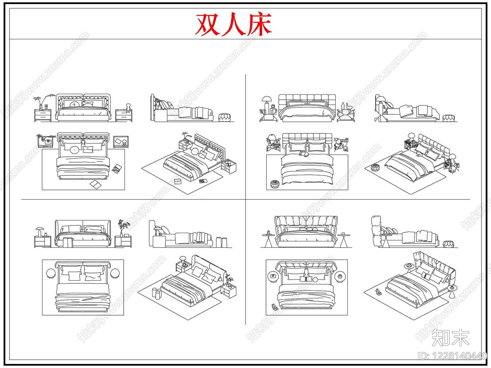 床CAD图纸