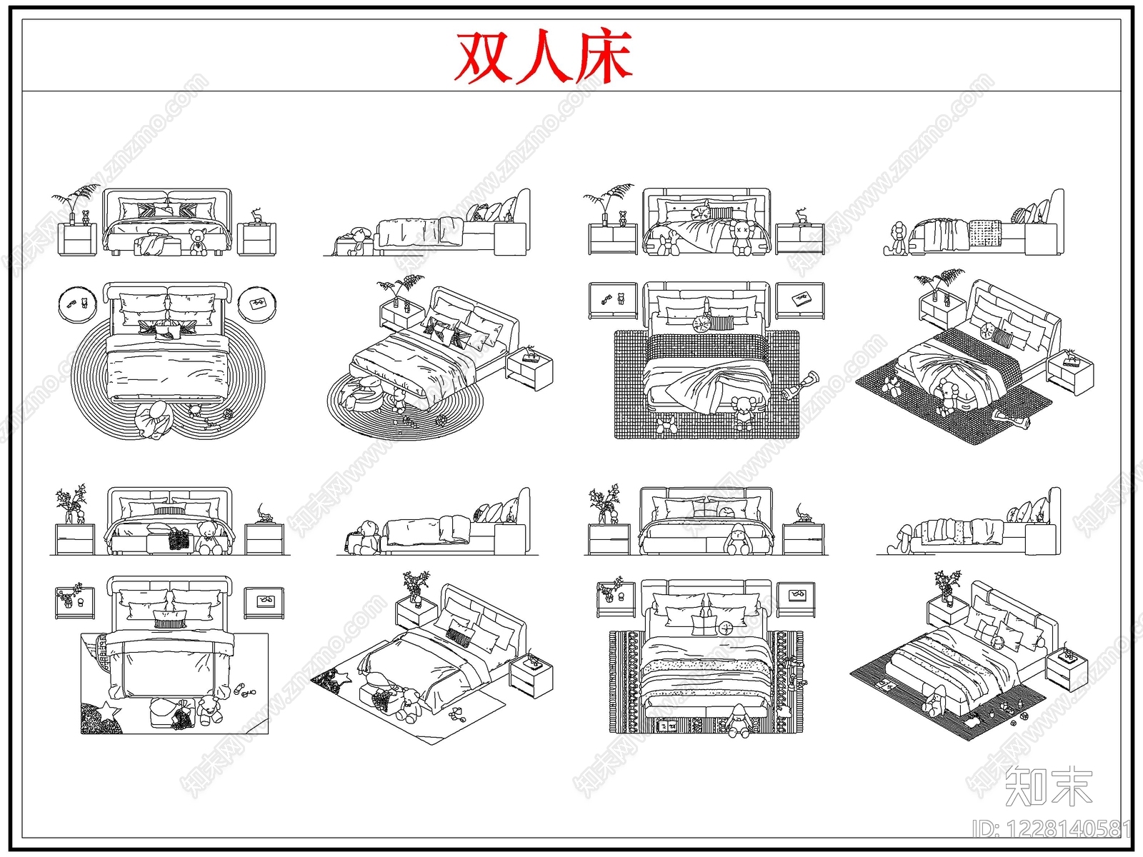 床CAD图纸