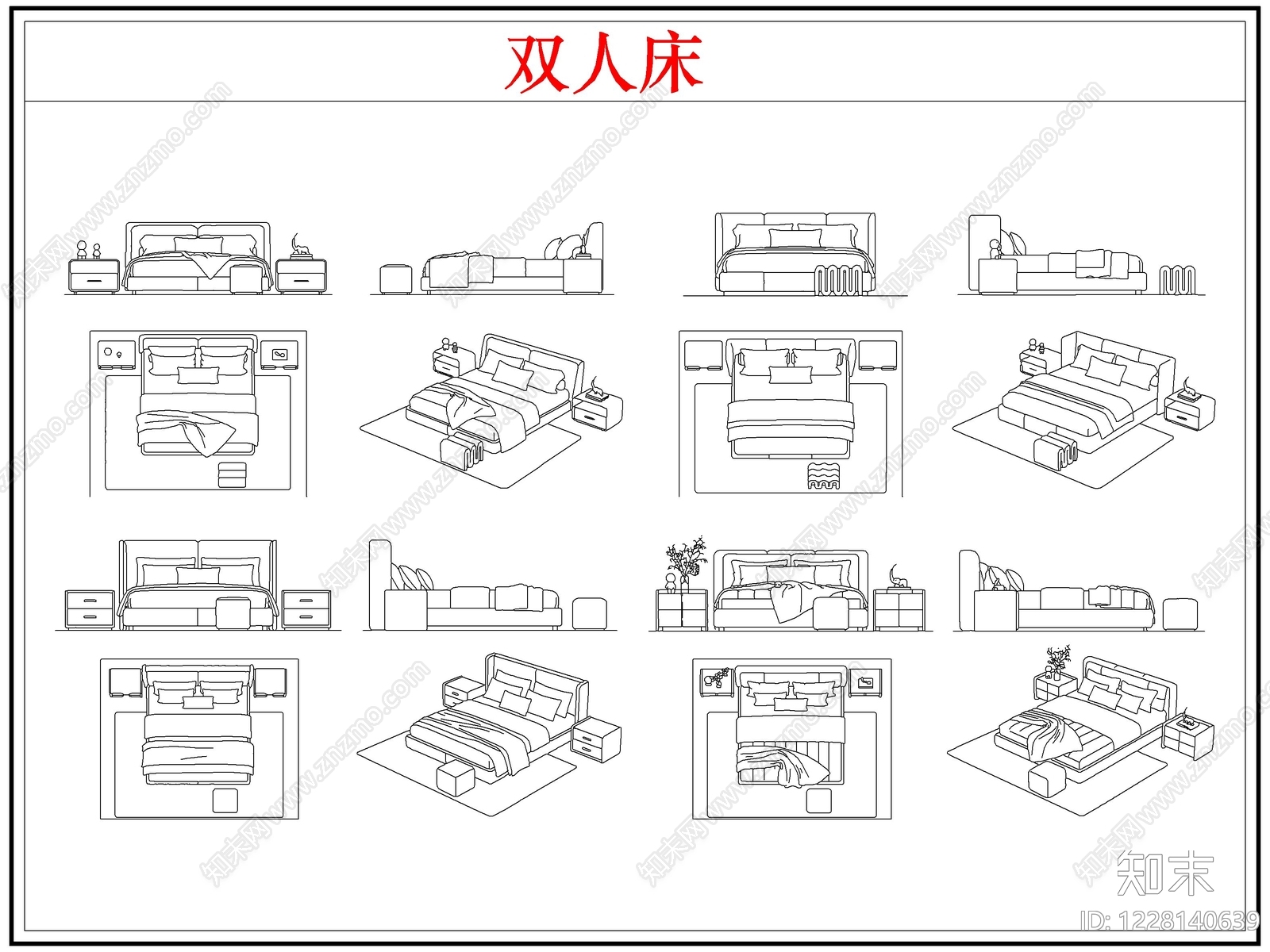 床CAD图纸