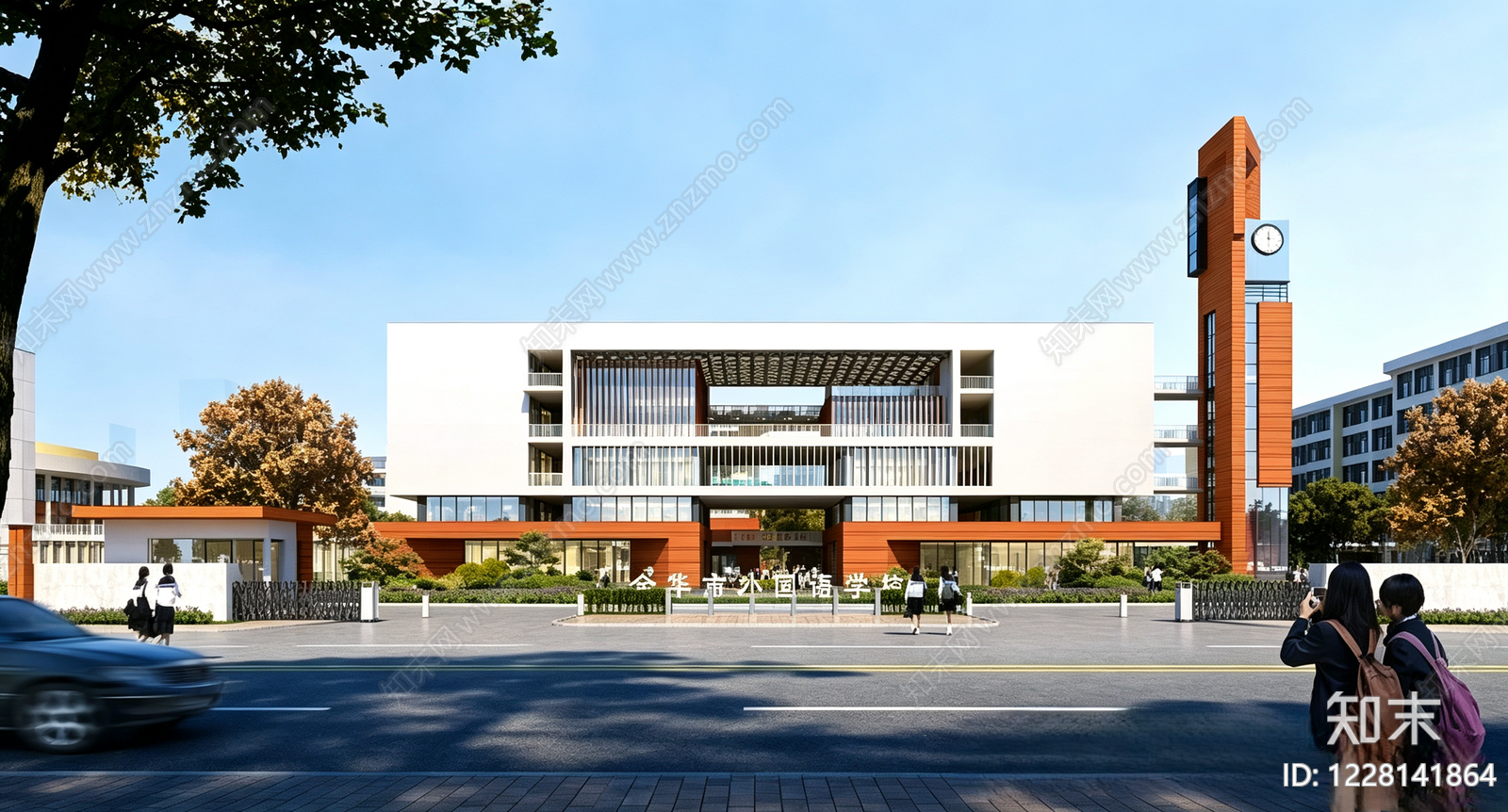 学校建筑cad施工图下载【ID:1228141864】