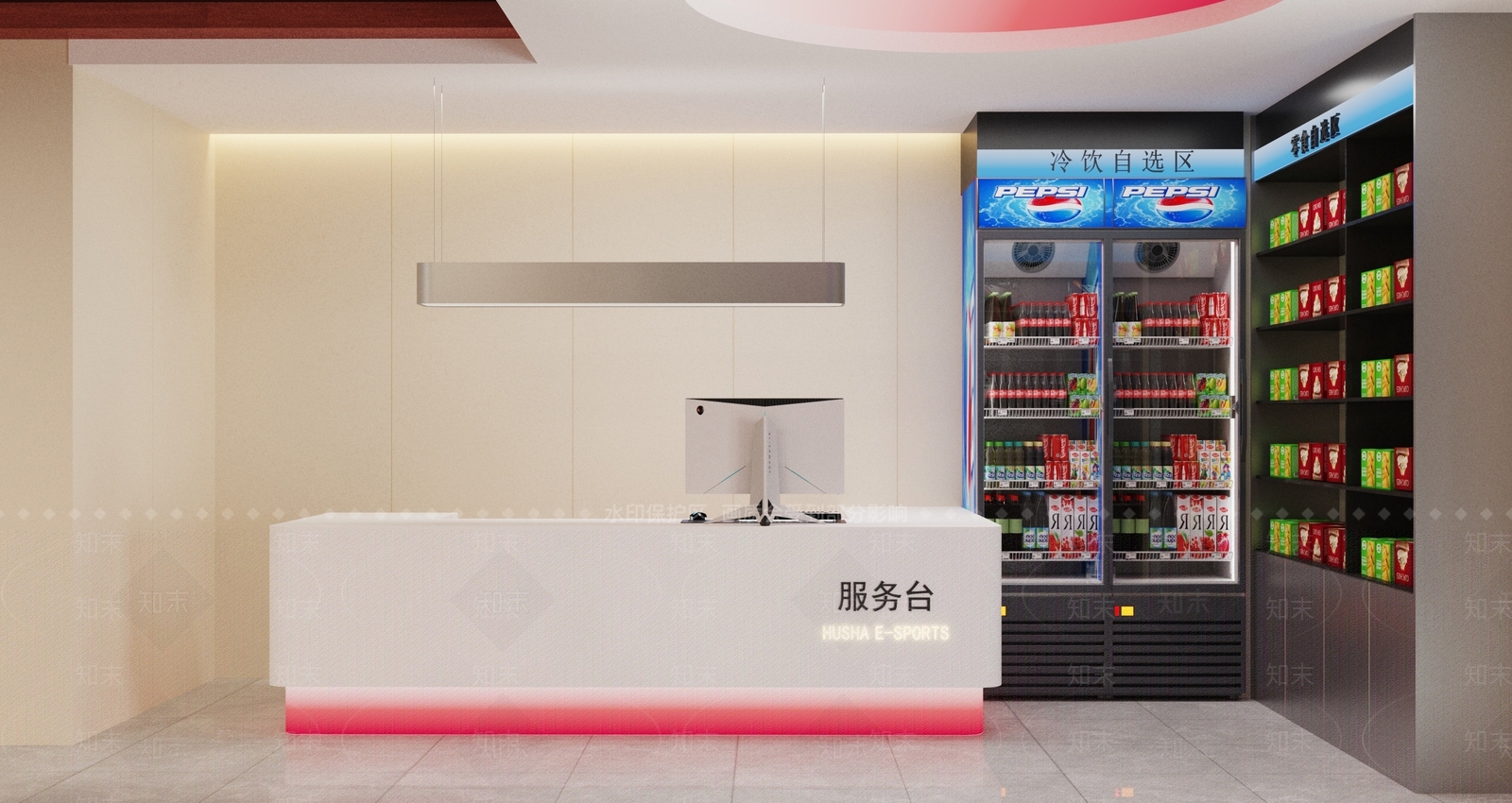 现代网吧网咖3D模型下载【ID:1228142648】