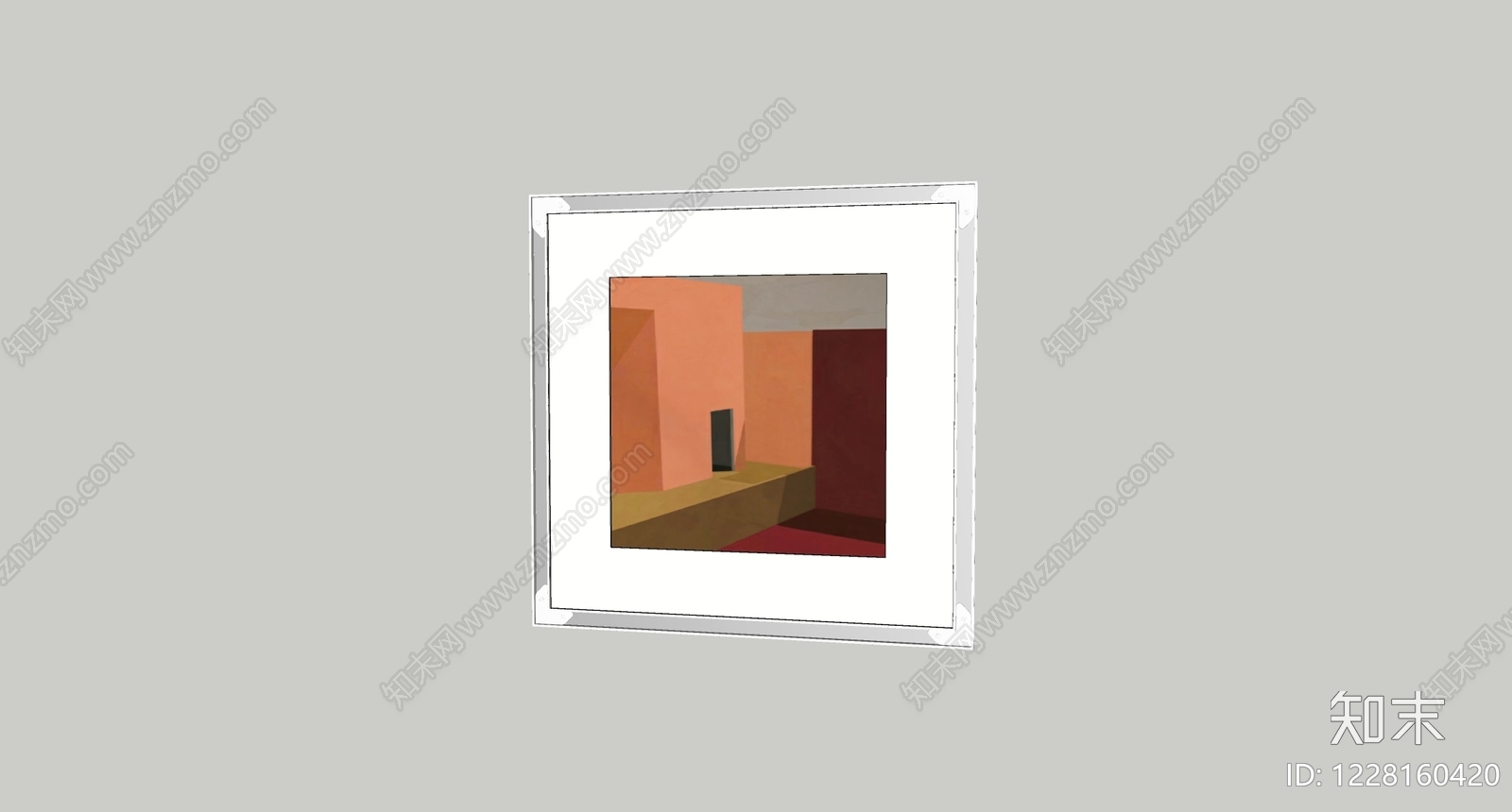现代挂画SU模型下载【ID:1228160420】