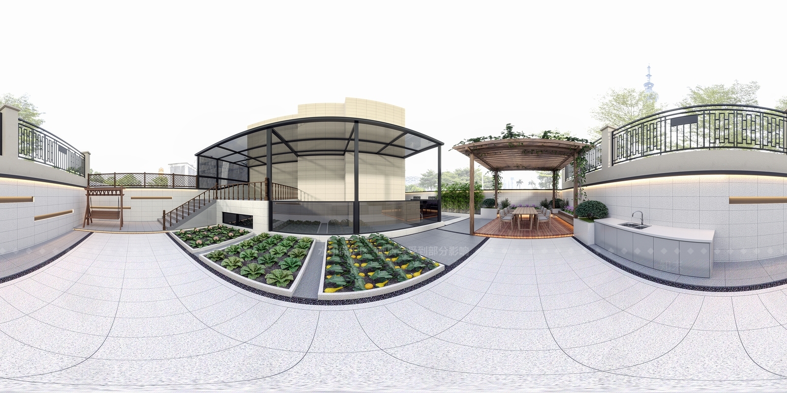 现代庭院3D模型下载【ID:1228161766】