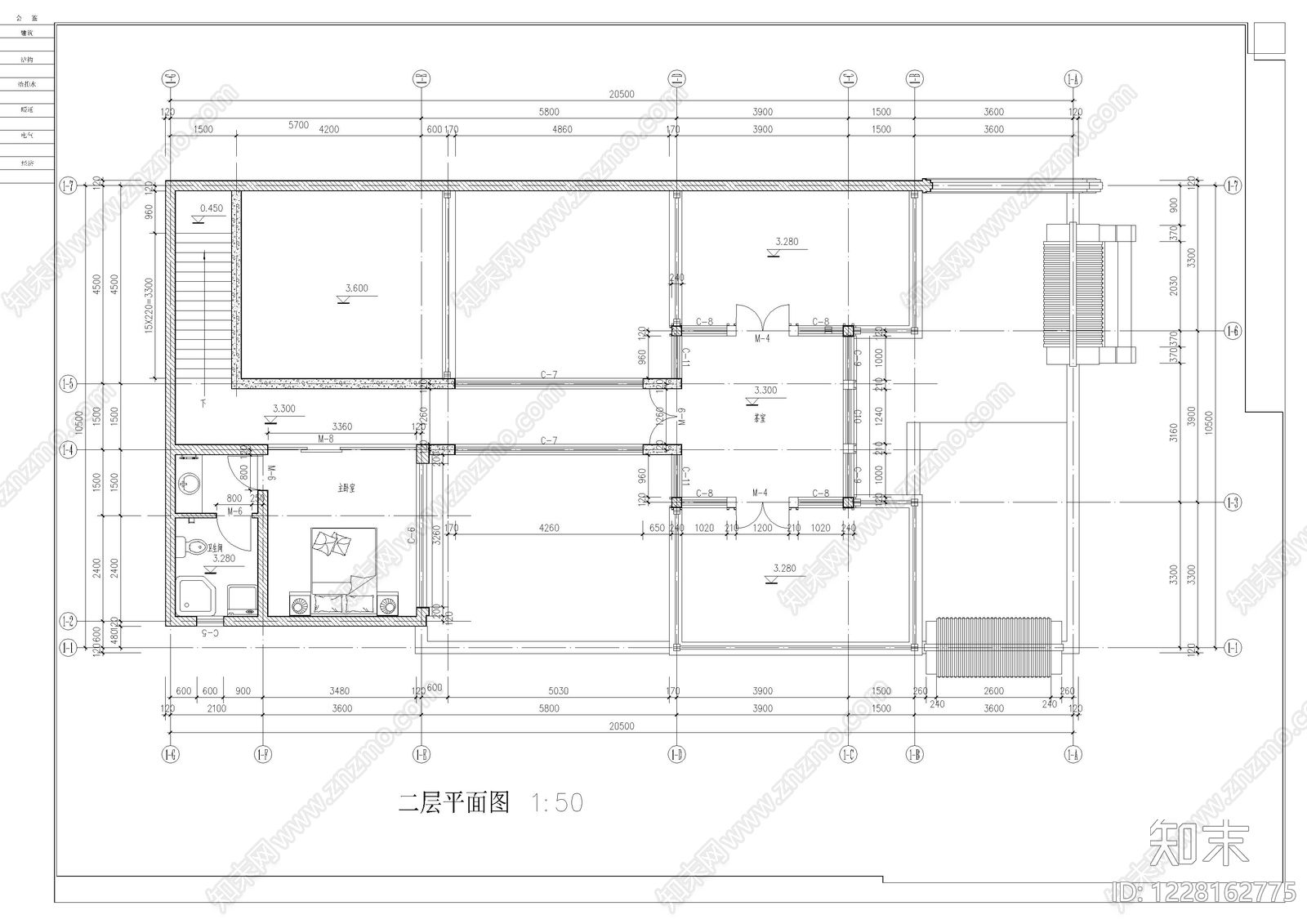 四合院cad施工图下载【ID:1228162775】