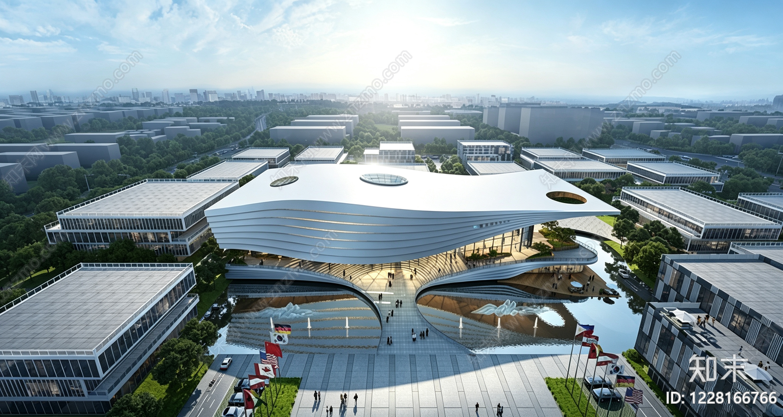 企业总部大厦cad施工图下载【ID:1228166766】