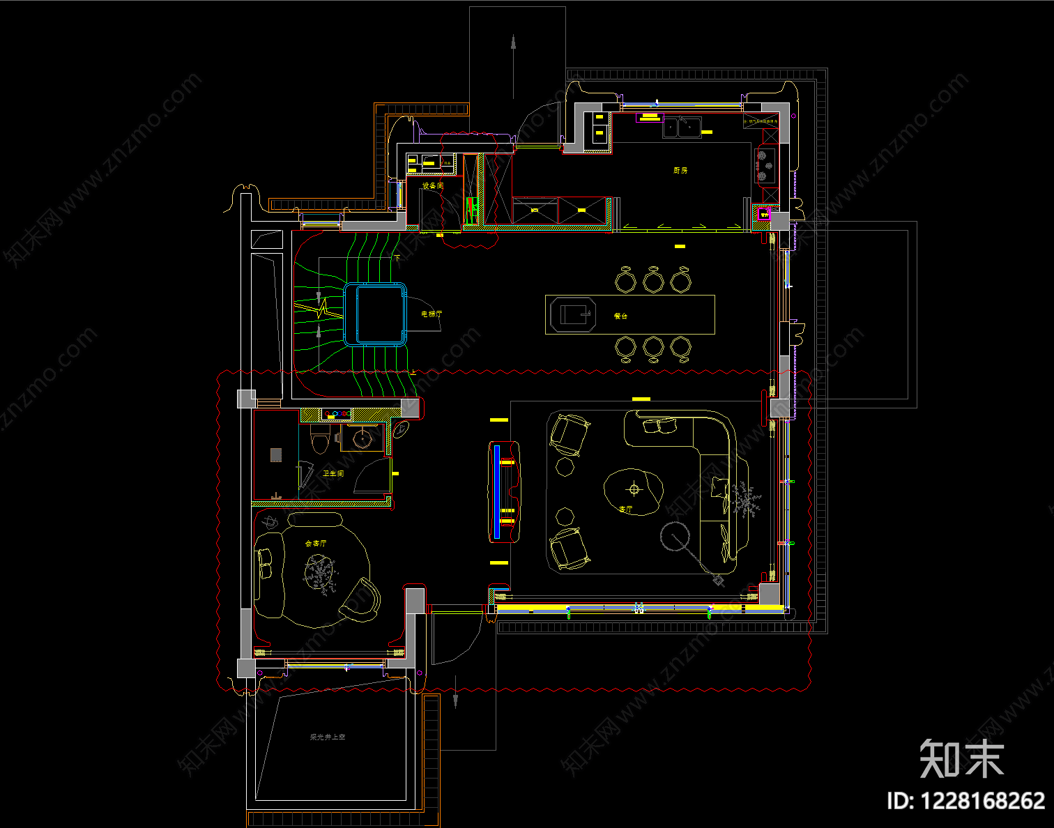别墅cad施工图下载【ID:1228168262】