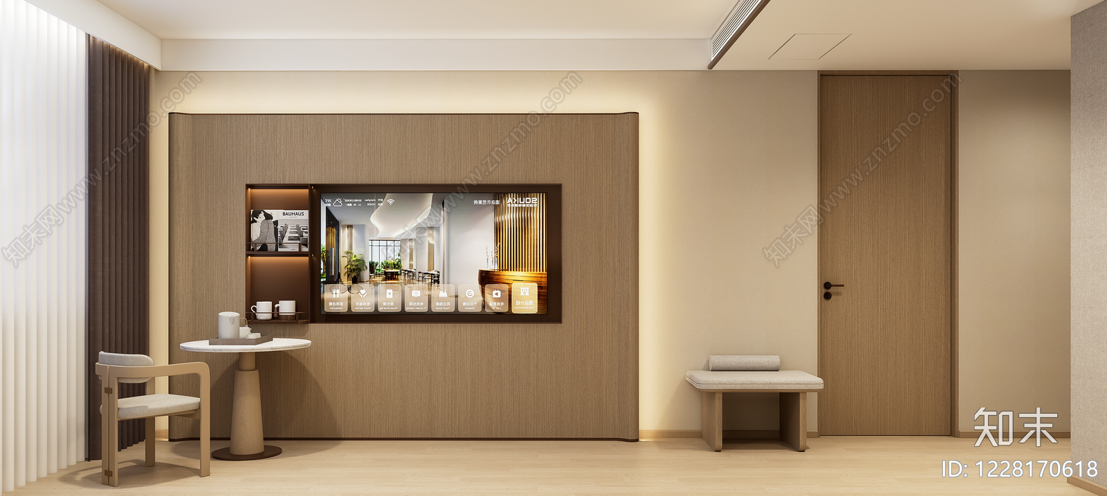 现代简约其他酒店空间SU模型下载【ID:1228170618】