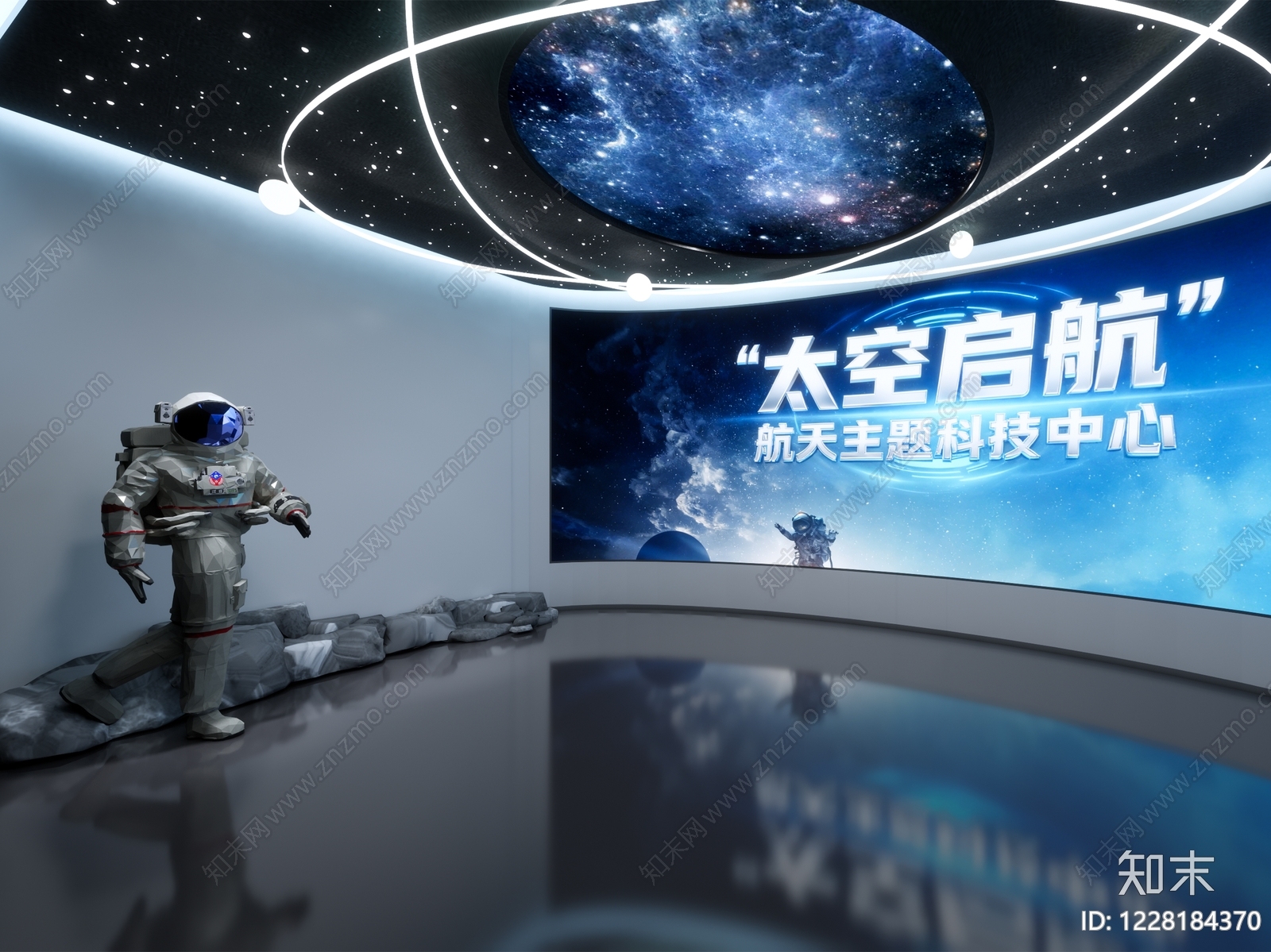 科技展厅SU模型下载【ID:1228184370】