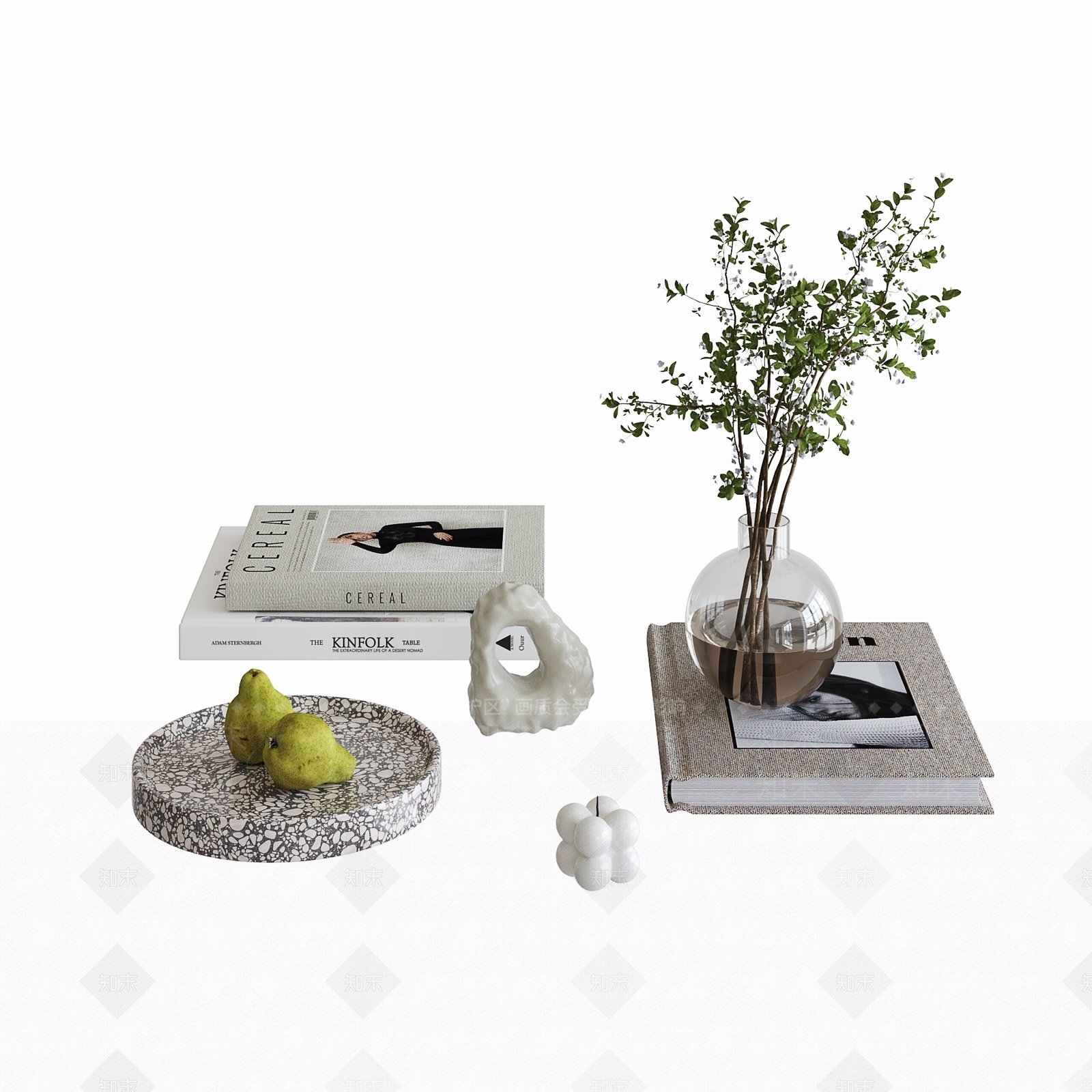 现代简约摆件组合3D模型下载【ID:1228186360】