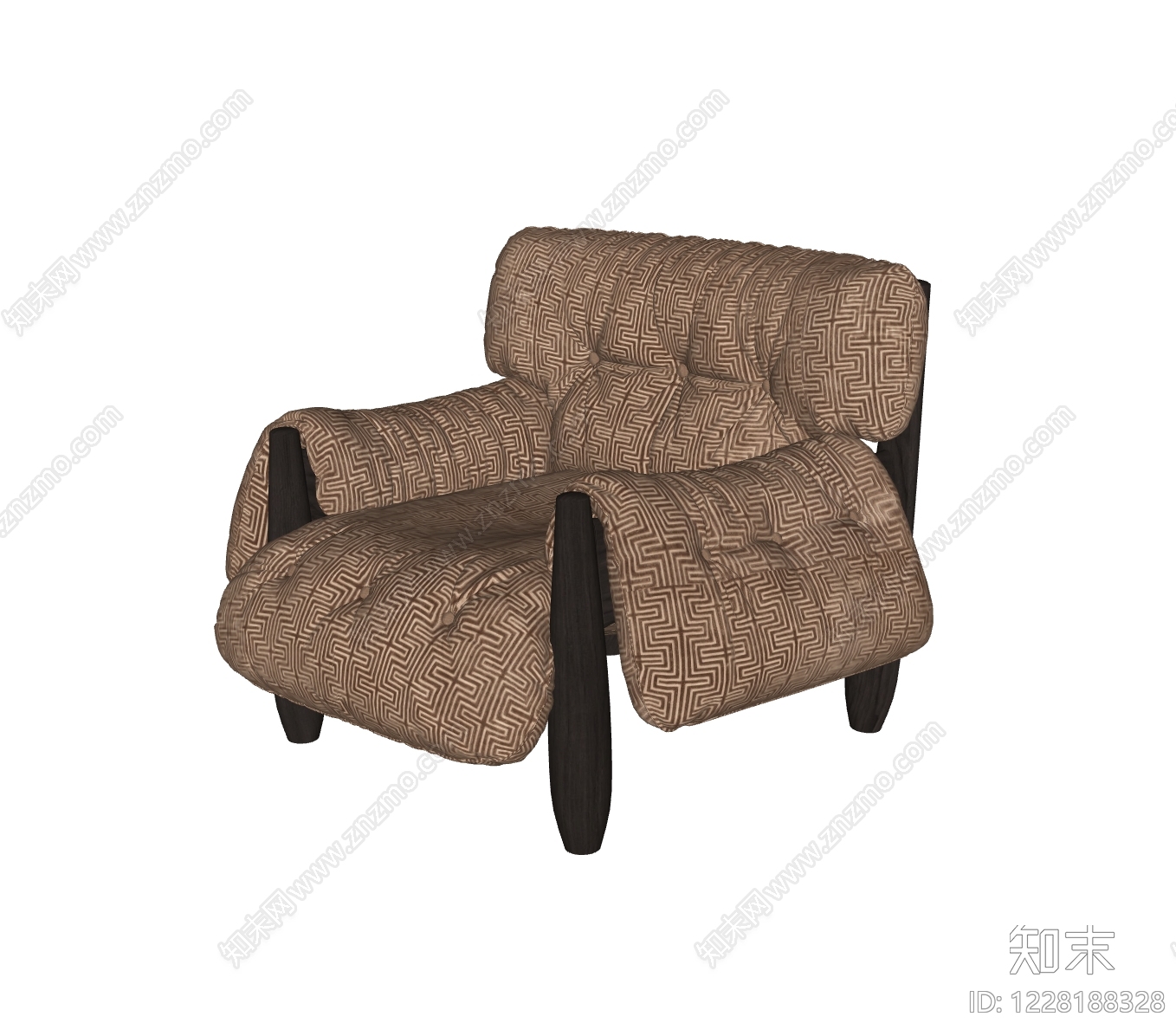 中古风单人沙发SU模型下载【ID:1228188328】