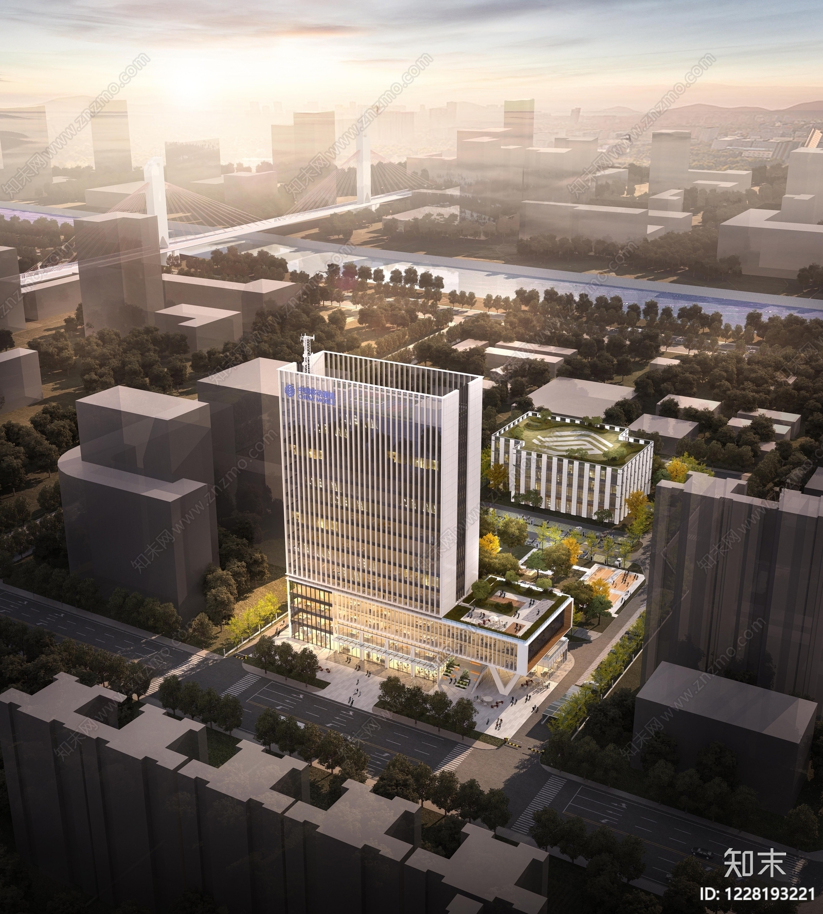 140套办公楼写字楼办公大楼办公室建筑设计CAD施工图效果图cad施工图下载【ID:1228193221】