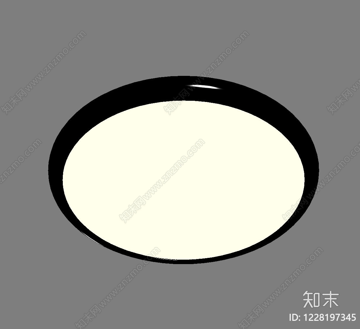 吸顶灯SU模型下载【ID:1228197345】