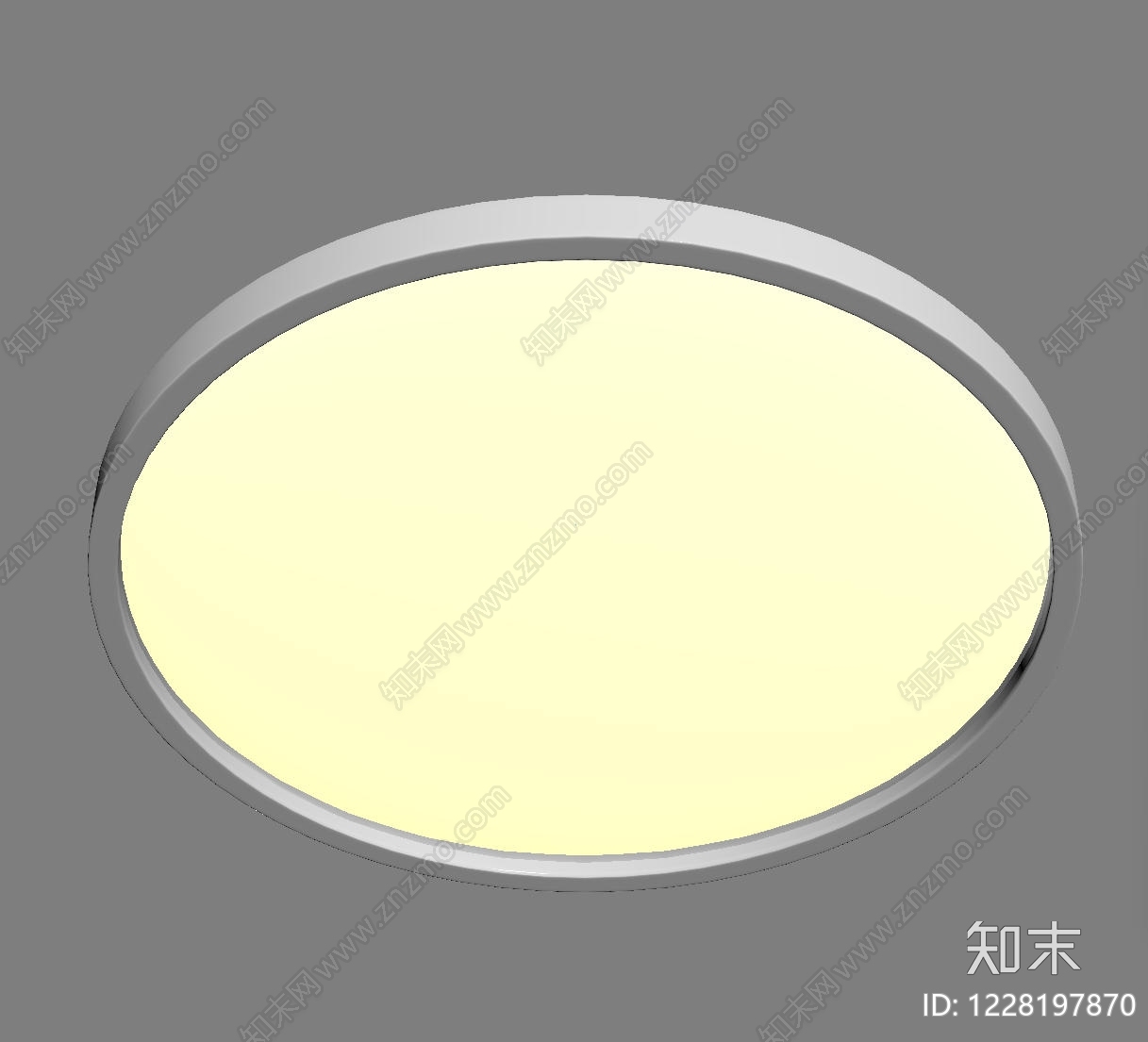 奶油风吸顶灯SU模型下载【ID:1228197870】