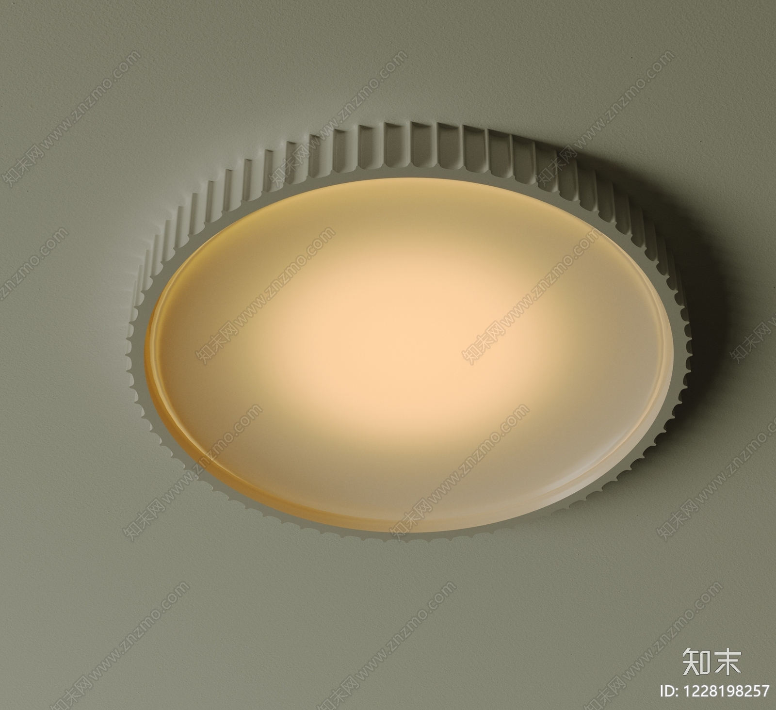 极简吸顶灯SU模型下载【ID:1228198257】