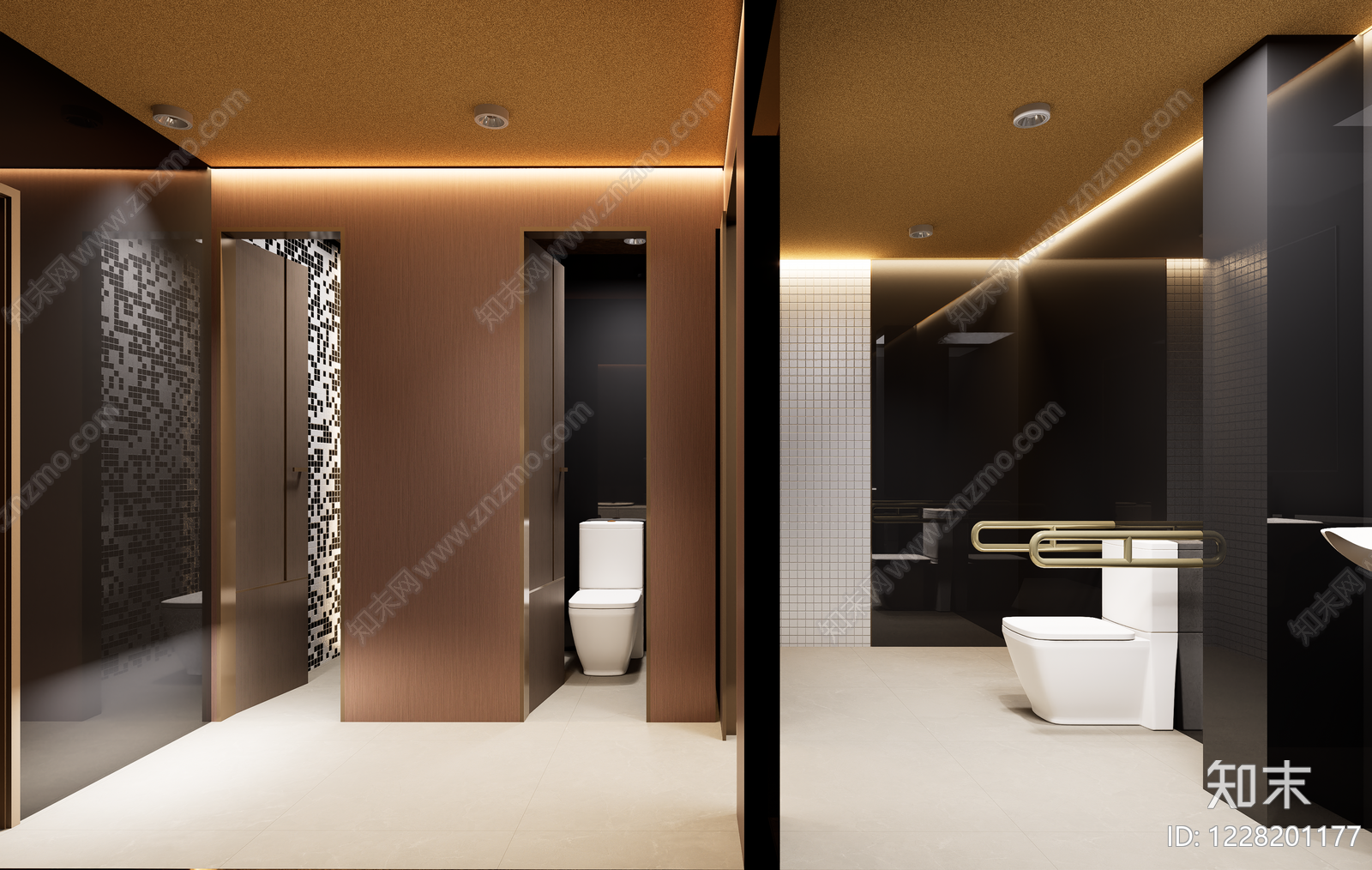 轻奢中餐厅SU模型下载【ID:1228201177】