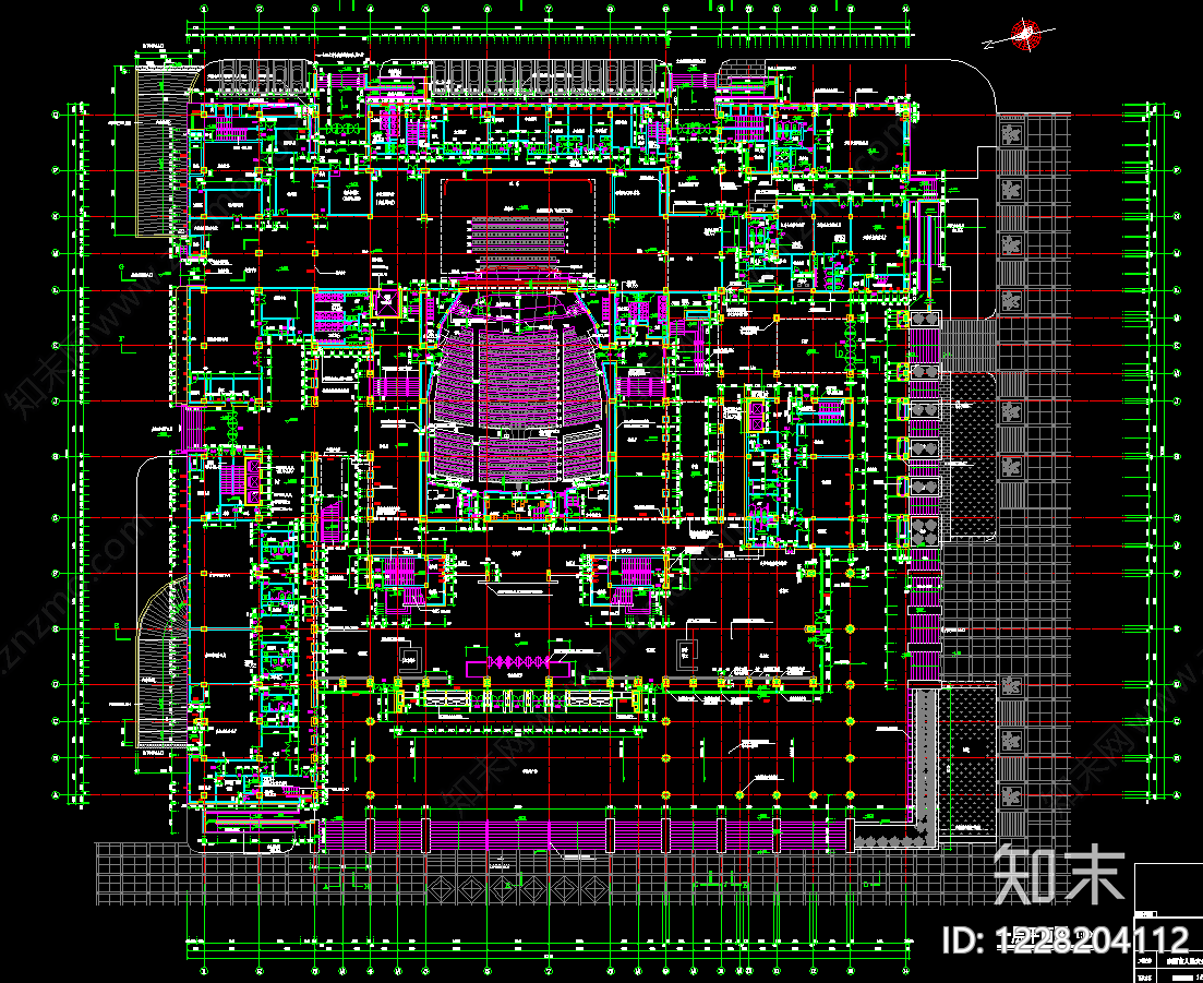 行政机构建筑cad施工图下载【ID:1228204112】