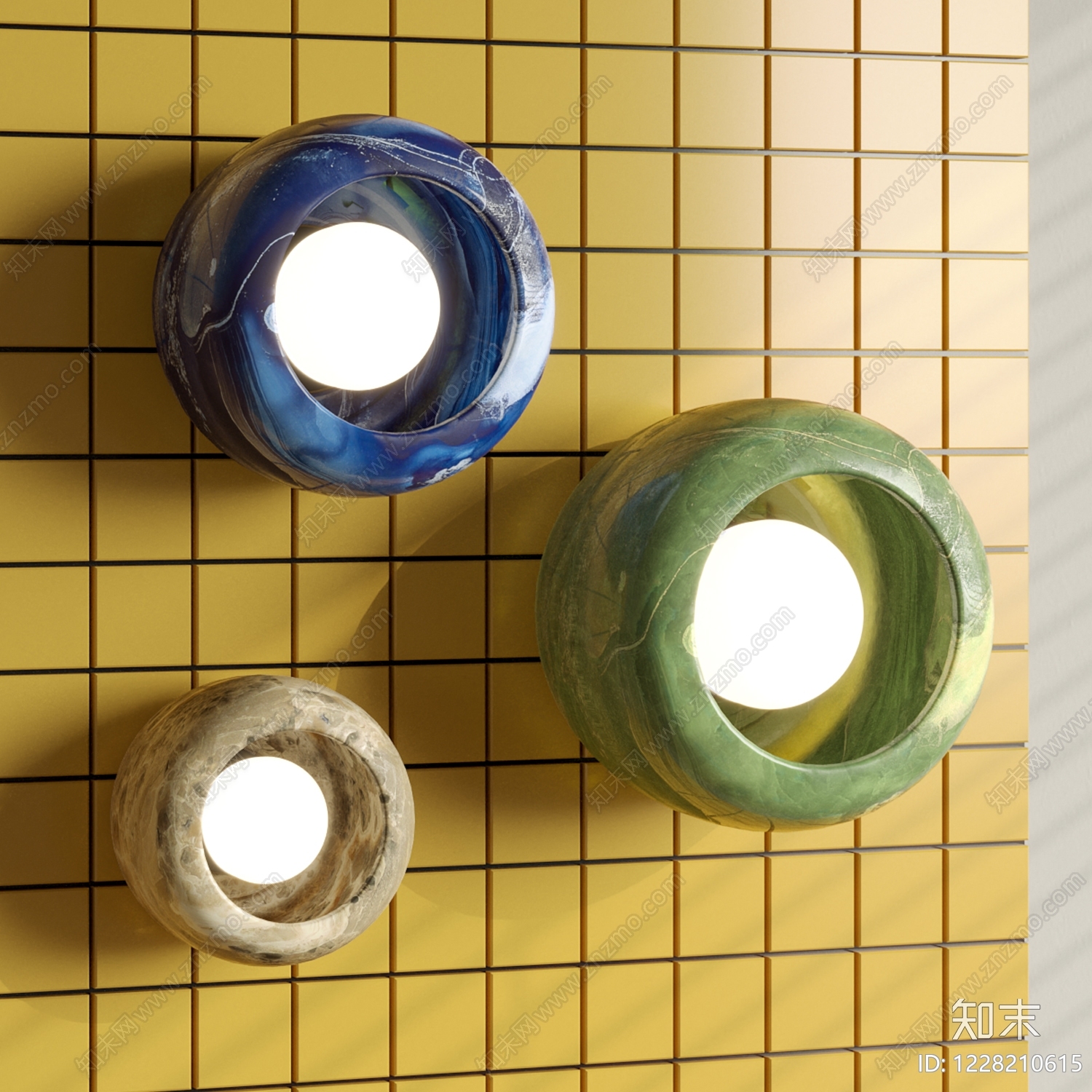 现代壁灯SU模型下载【ID:1228210615】