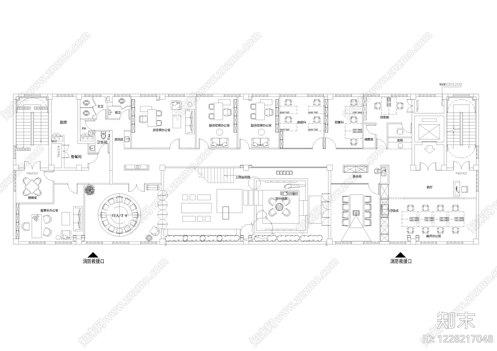 整体办公空间cad施工图下载【ID:1228217048】
