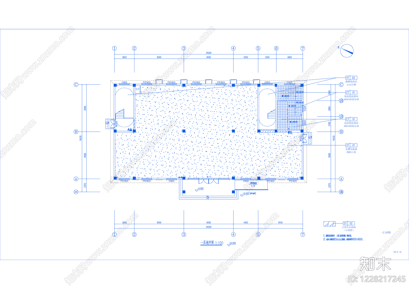其他商业建筑cad施工图下载【ID:1228217245】