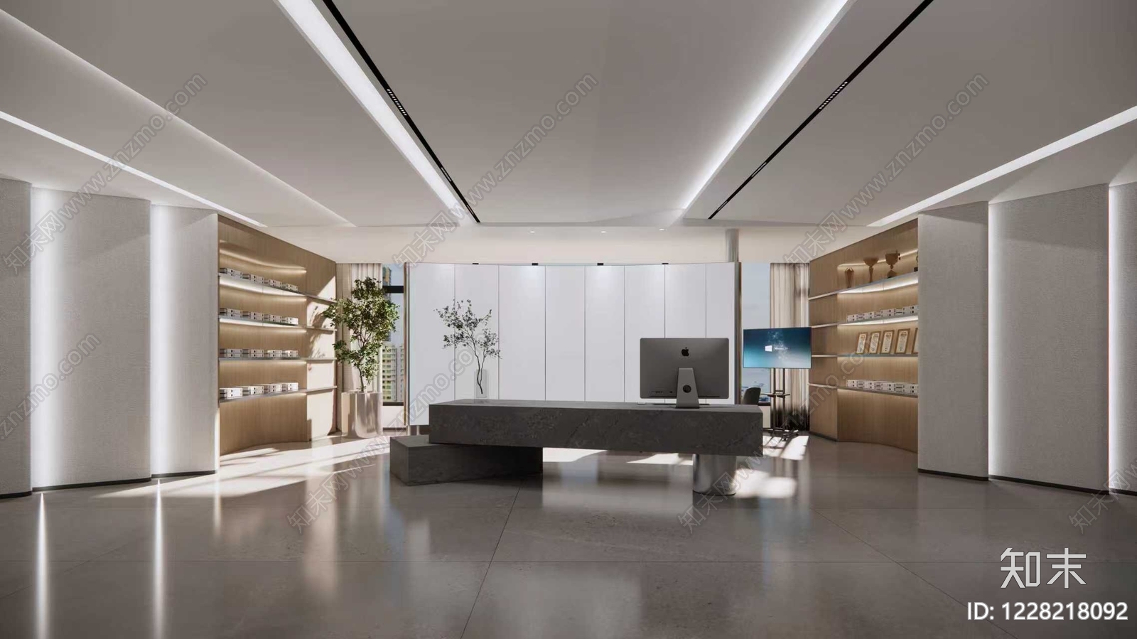 整体办公空间cad施工图下载【ID:1228218092】