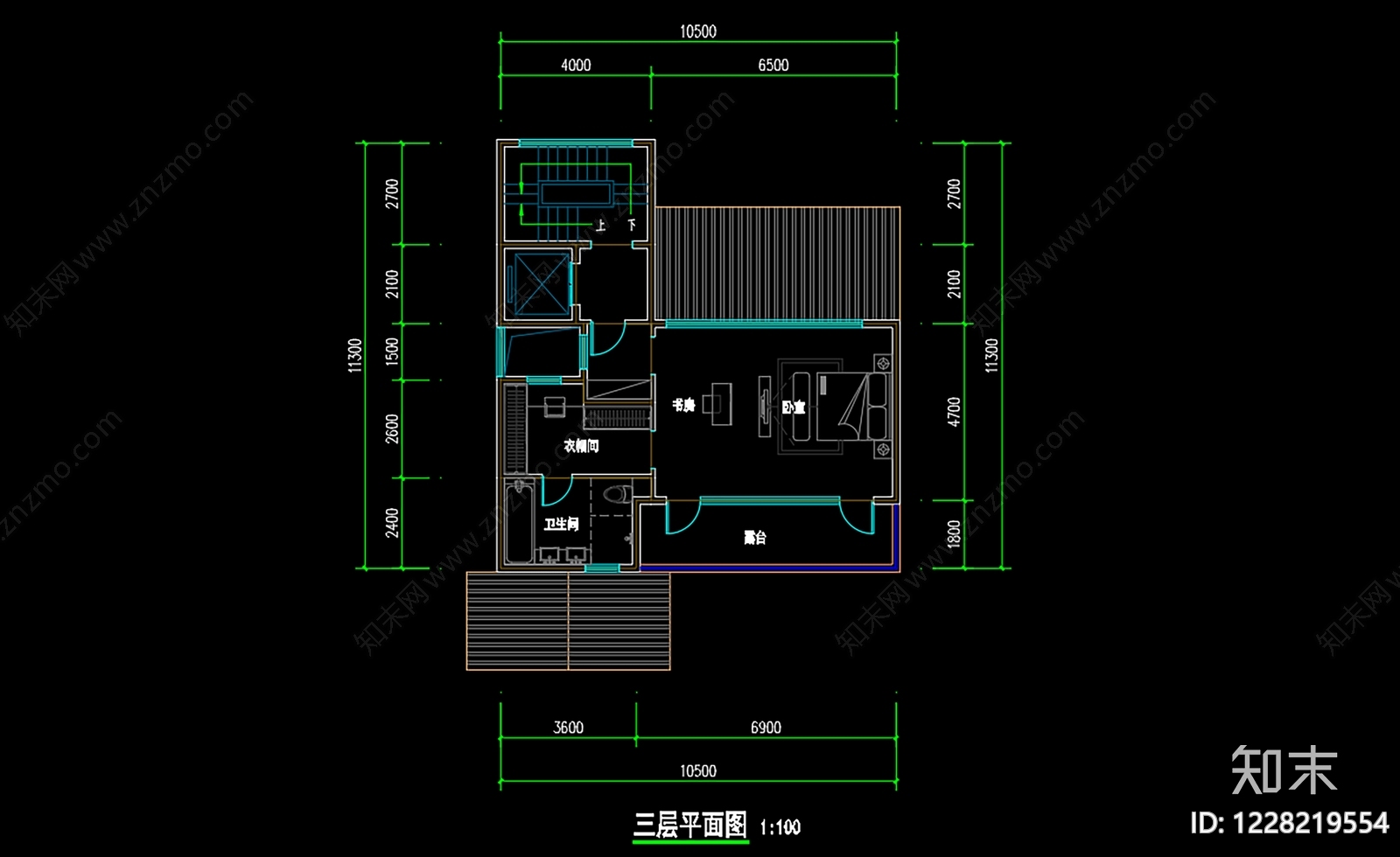 联排住宅cad施工图下载【ID:1228219554】