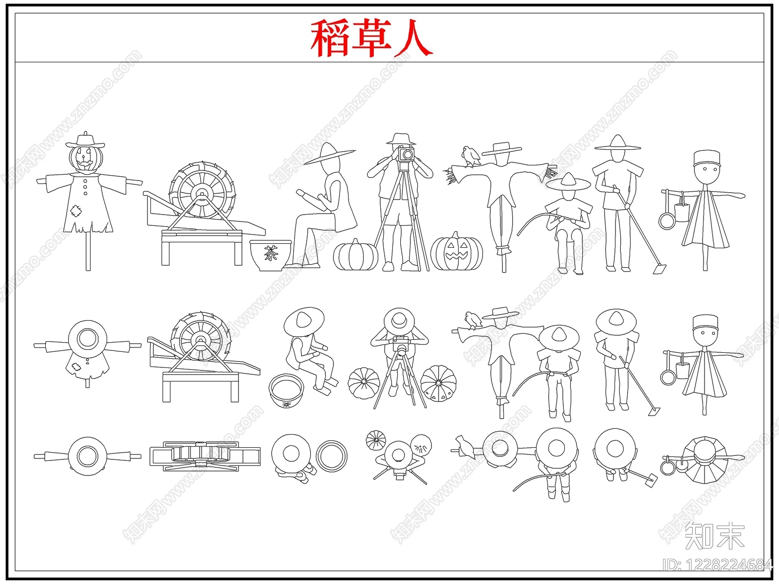 综合器材设备图库CAD图纸